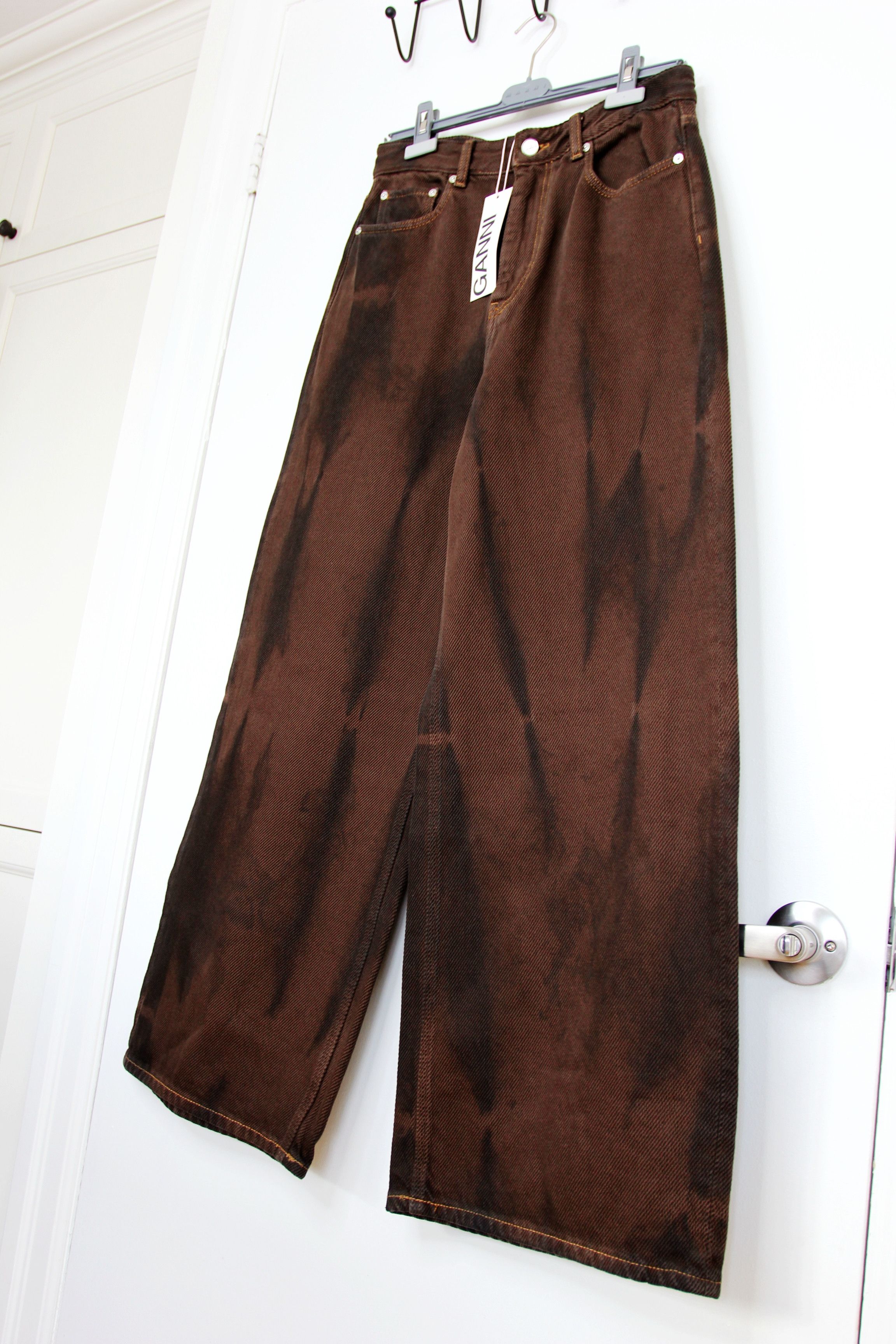 Ganni BNWT AW25 GANNI WIDE LEG DENIM JEANS 30 Size 30" / US 8 / IT 44 - 5 Thumbnail