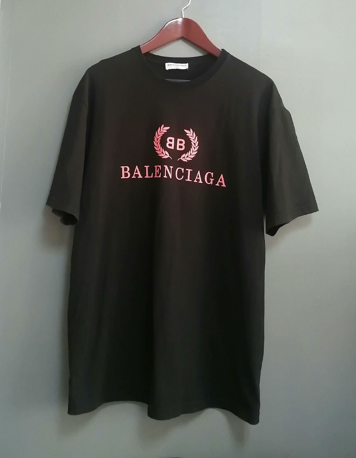 Balenciaga Balenciaga Red Double B Print T-shirt Size US M / EU 48-50 / 2 - 1 Thumbnail