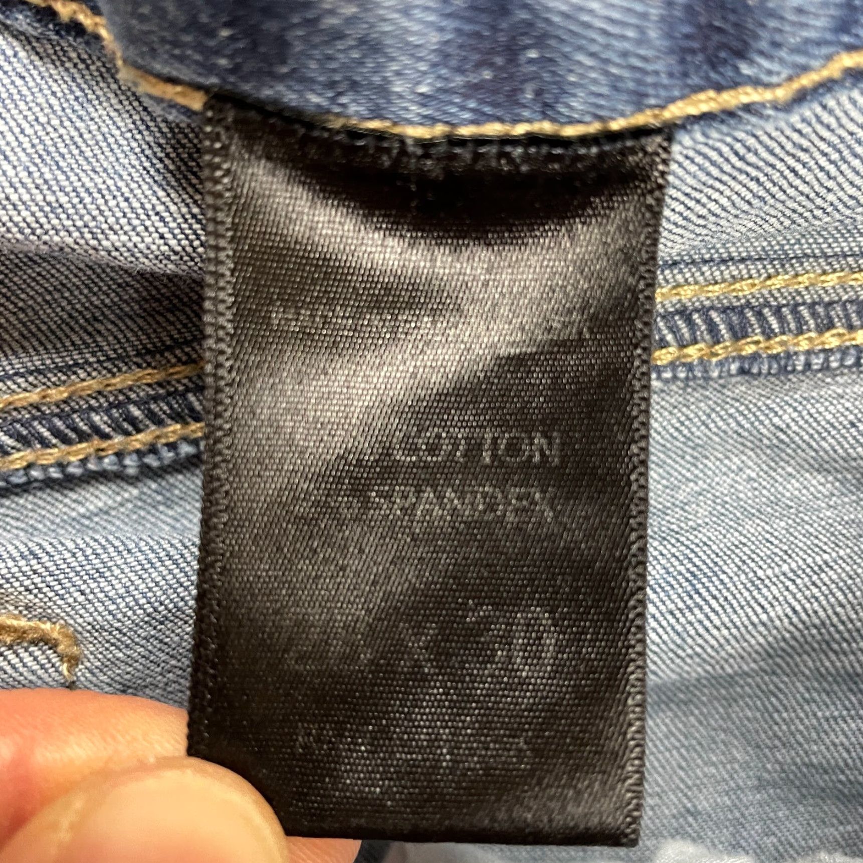 Denime Unbranded Jeans Ladies 30x28 Blue Denim Dark Wash Straight Mid Rise Solid Pants Size 34" / US 12 / IT 48 - 6 Thumbnail