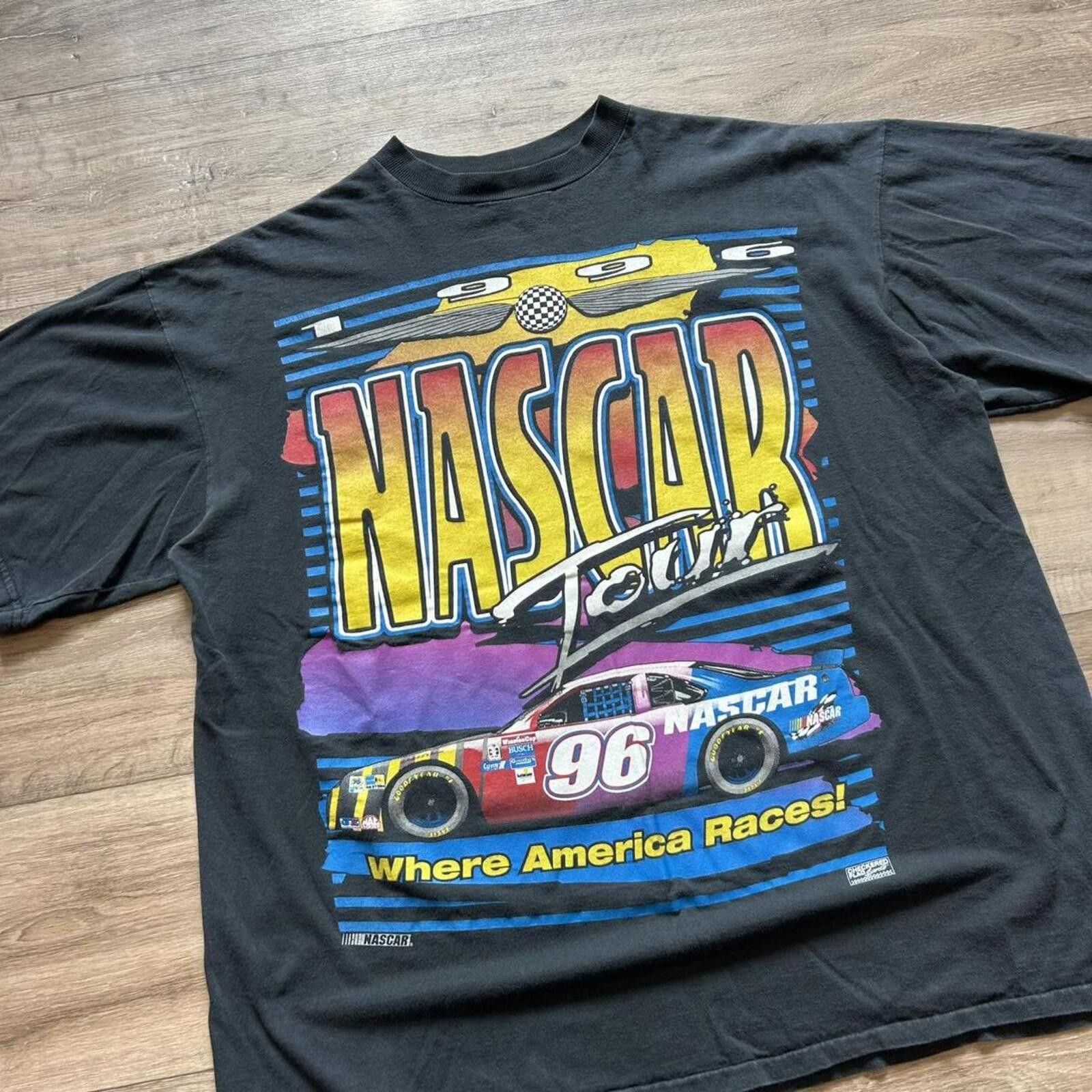 NASCAR Vintage 1996 Nascar Racing t shirt aop style size XL Size US XL / EU 56 / 4 - 3 Thumbnail