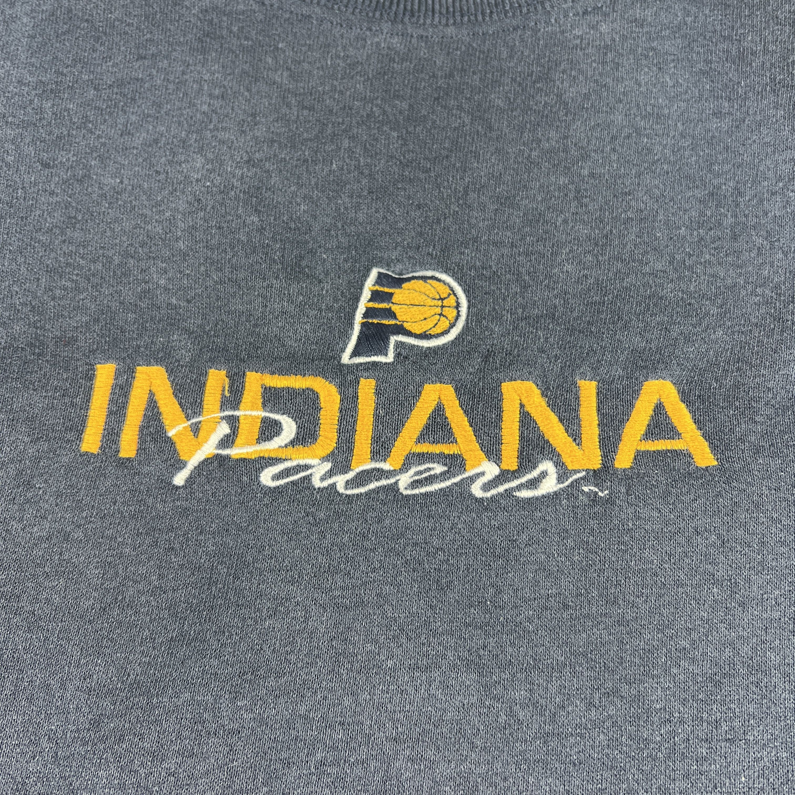 Lee × NBA × Vintage VTG Lee NBA Indiana Pacers Sweatshirt Blue Thrashed Crewneck Size US XXL / EU 58 / 5 - 8 Thumbnail