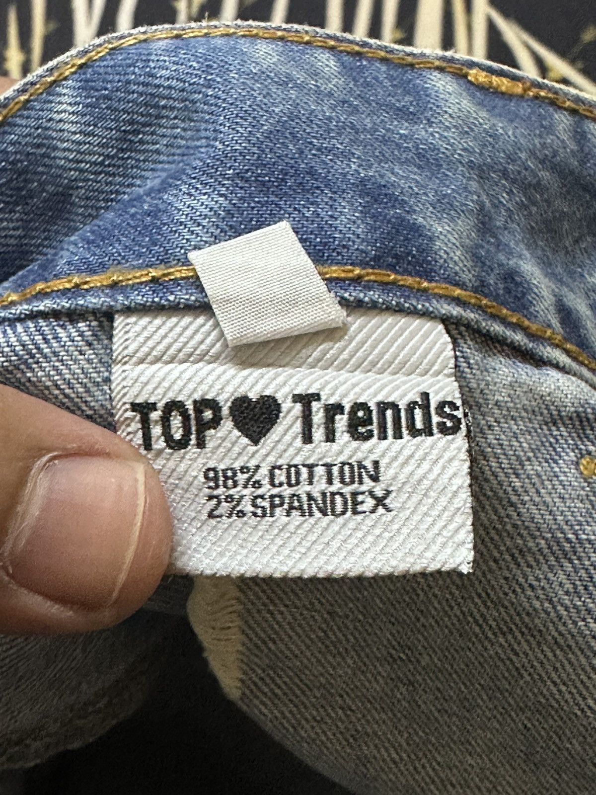Top Of The World Vintage Top Trends Flare Bush Pants Grunge Distressed Denim Size US 30 / EU 46 - 8 Thumbnail