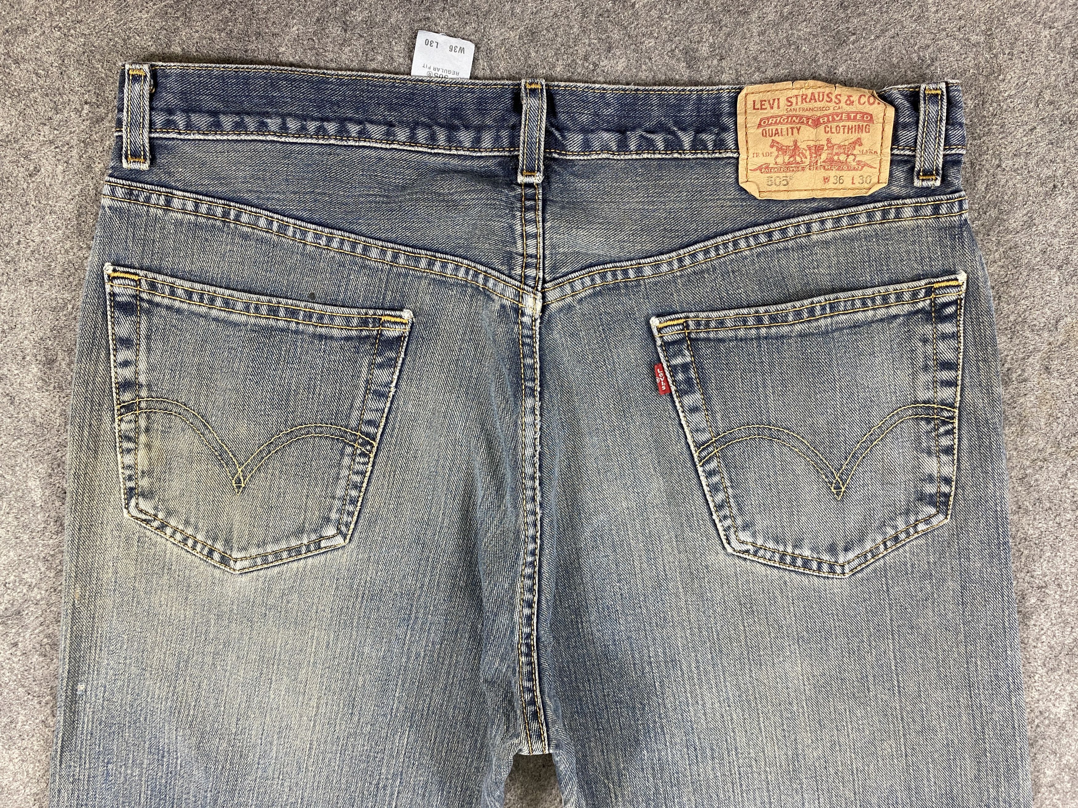 Levi's Faded Blue Vintage Levi's 505 Jeans 36x30.5 Denim -JN2179 Size US 36 / EU 52 - 4 Thumbnail