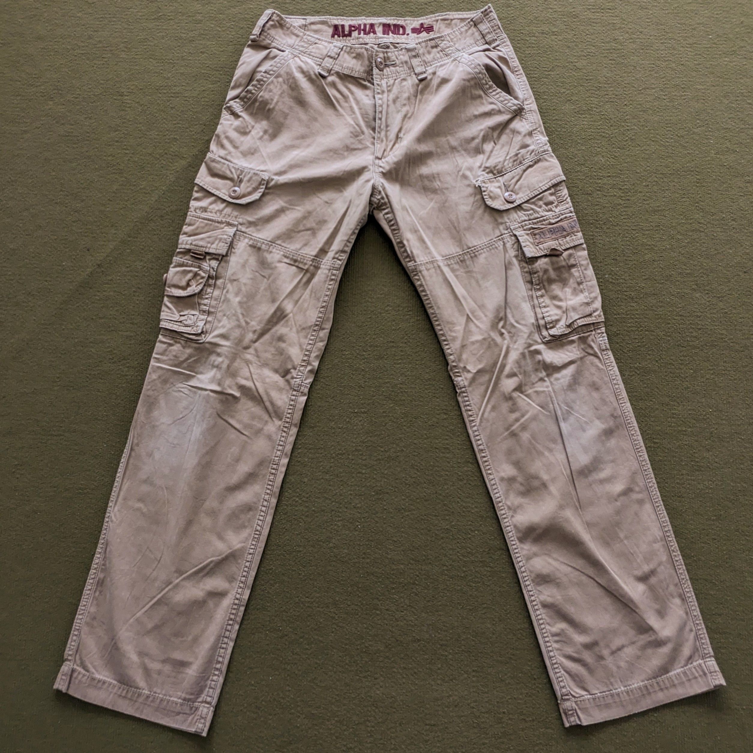 Alpha Industries Vintage ALPHA INDUSTRIES Cargo Pants Size US 31 - 3 Thumbnail