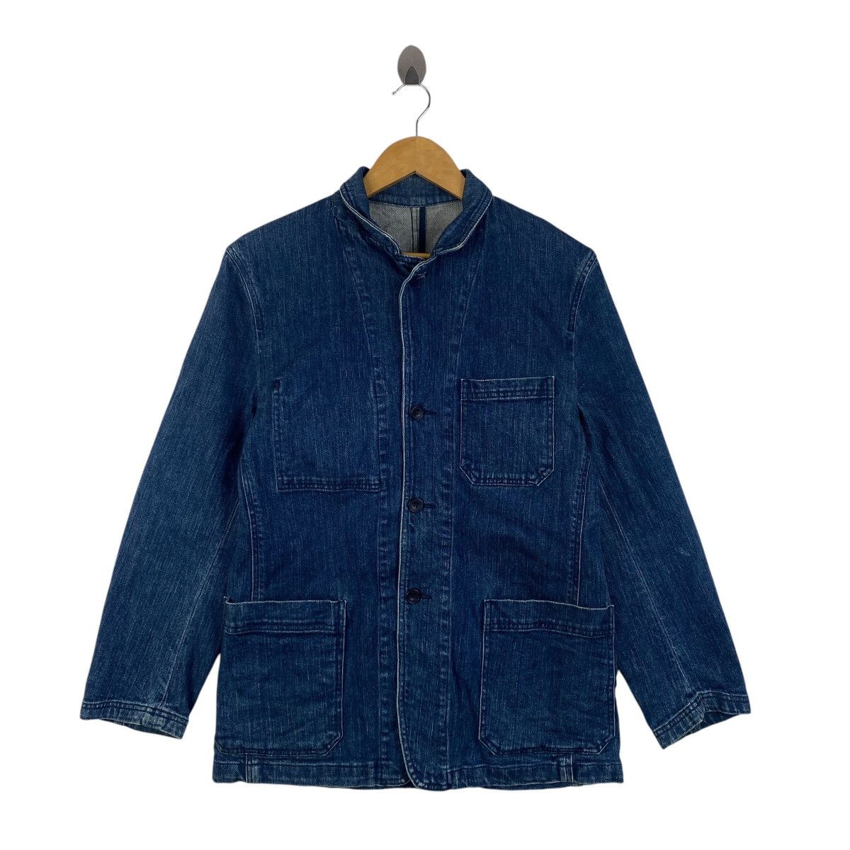 Japanese Brand Vintage JUN MEN Japanese Brand Denim Jeans Coat Jacket Size US M / EU 48-50 / 2 - 2 Thumbnail