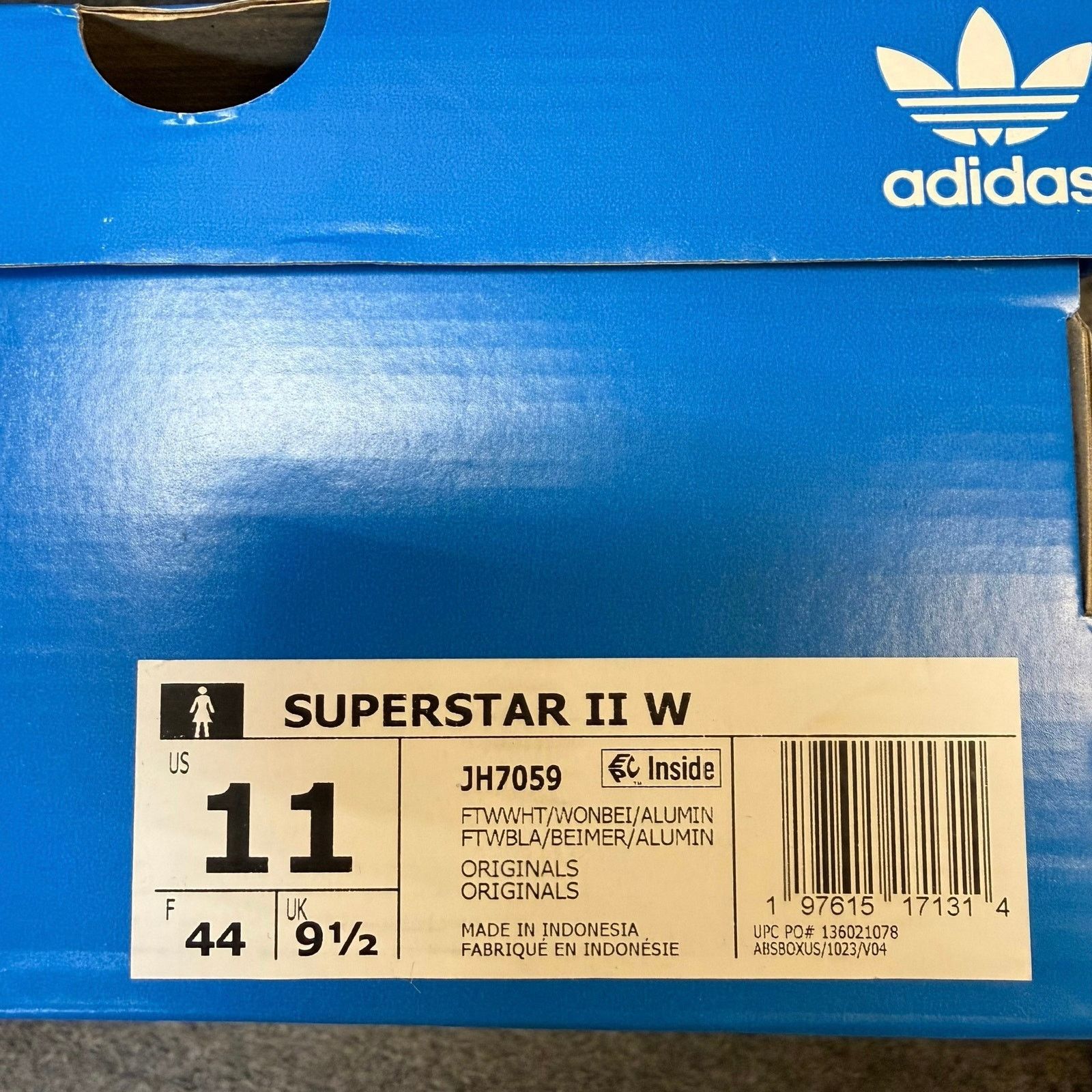 Adidas ADIDAS ORIGINALS WOMEN'S 11 SUPERSTAR II WHITE WONDER BEIGE Size US 11 / IT 41 - 7 Thumbnail