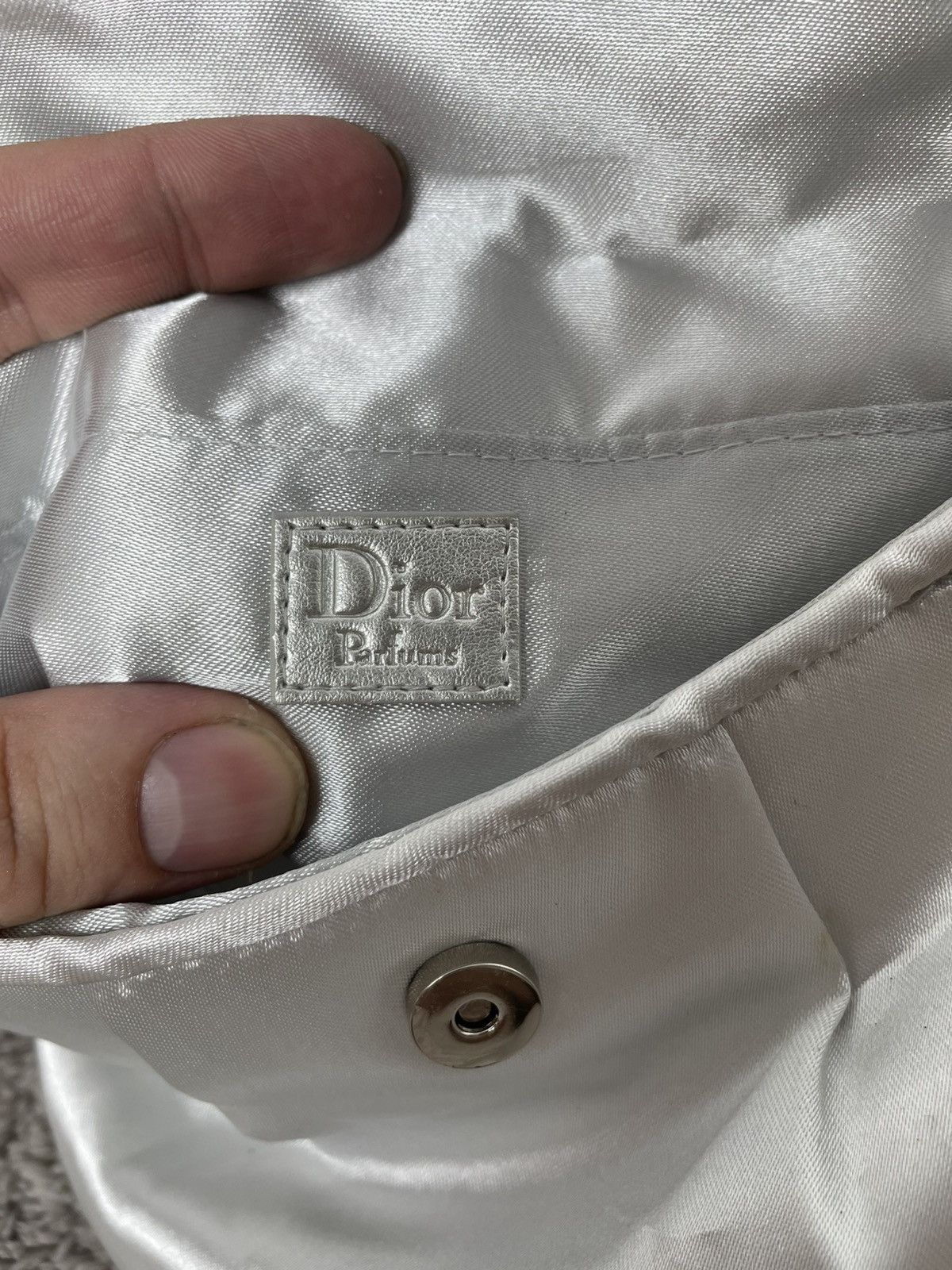 Christian Dior Monsieur Dior Parfums wallets bag mini vintage clutch silver cosmetic Size ONE SIZE - 6 Thumbnail