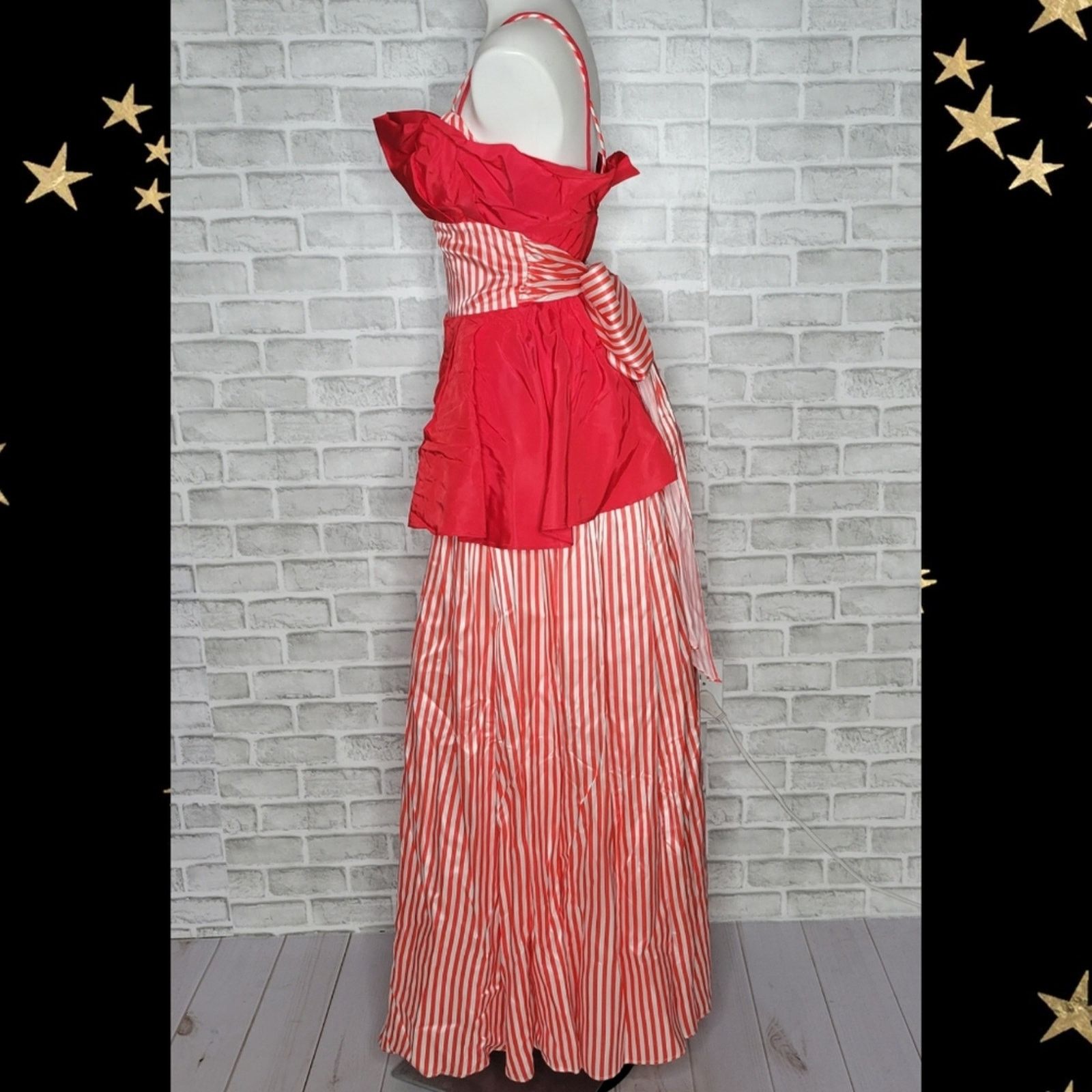 Vintage Vintage Gunne Sax 80s Striped Formal Dress, sz 7 Size XS / US 0-2 / IT 36-38 - 2 Thumbnail