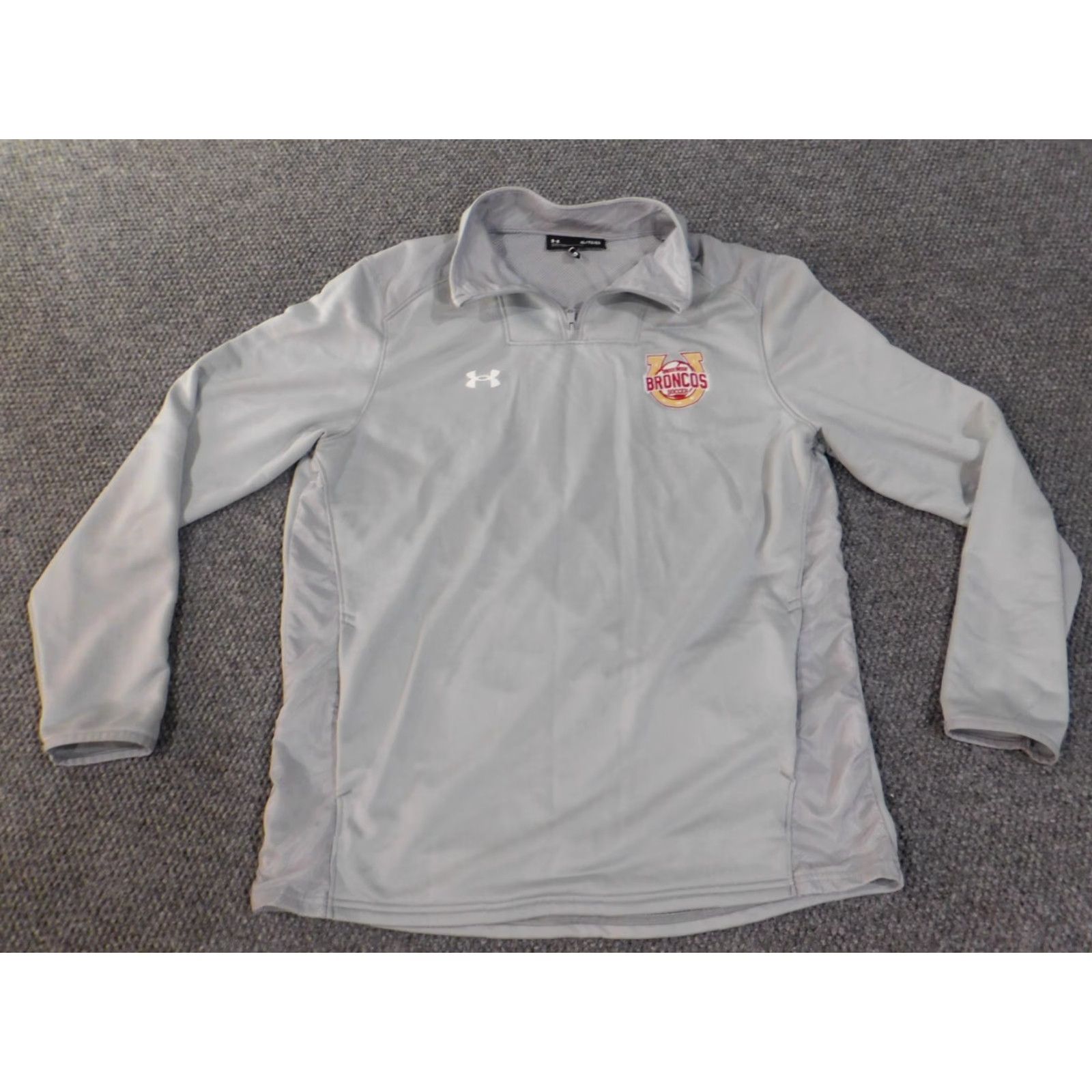 Under Armour Under Armour Sweatshirt Mens XL gray 1/4 Zip Classic Logo Pullover Regular Size US XL / EU 56 / 4 - 3 Thumbnail