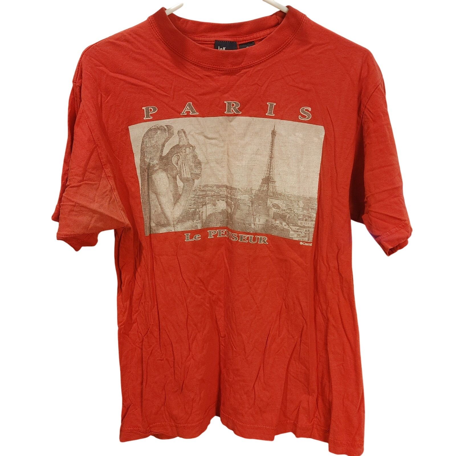 Other InK Collection Mens S Red "Paris Le Penseur" Graphic T-Shirt Size US S / EU 44-46 / 1 - 1 Thumbnail