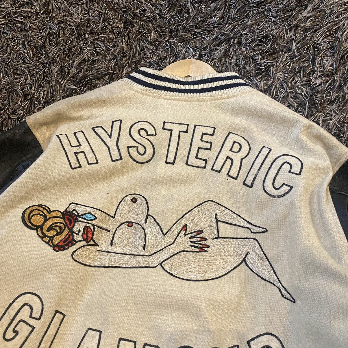 Hysteric Glamour × Vintage ARCHIVE💥VINTAGE RARE 1984 Hysteric Glamour Leather Varsity Size US M / EU 48-50 / 2 - 4 Thumbnail