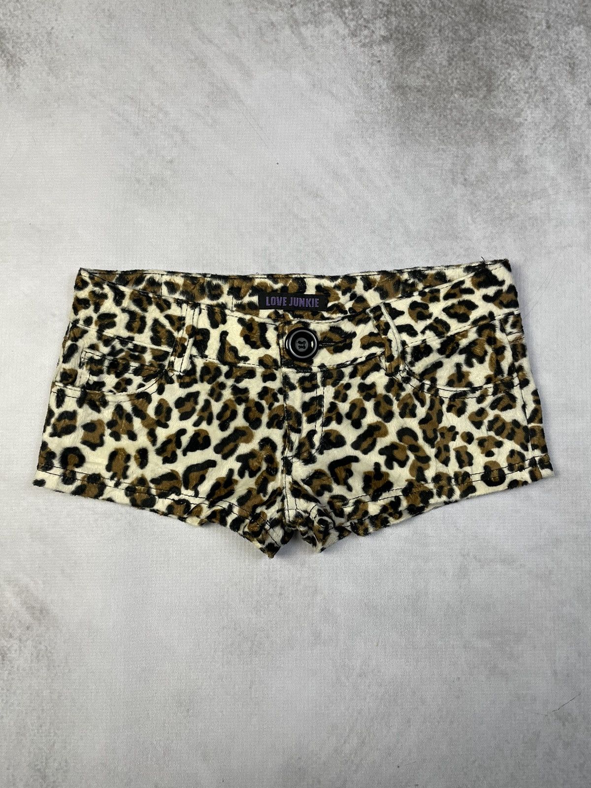 Hysteric Glamour Y2k Love Junkie Mcbling Gyaru Cheetah Micro Shorts Size 27" / US 4 / IT 40 - 1 Thumbnail
