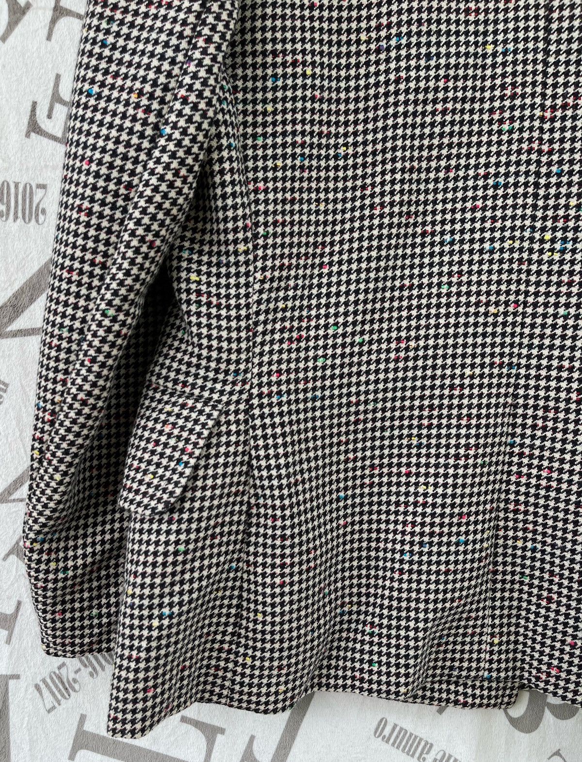 Yves Saint Laurent 🔥A/W 1980 YVES SAINT LAURENT WOMEN'S HOUNDSTOOTH JACKET Size M / US 6-8 / IT 42-44 - 15 Thumbnail