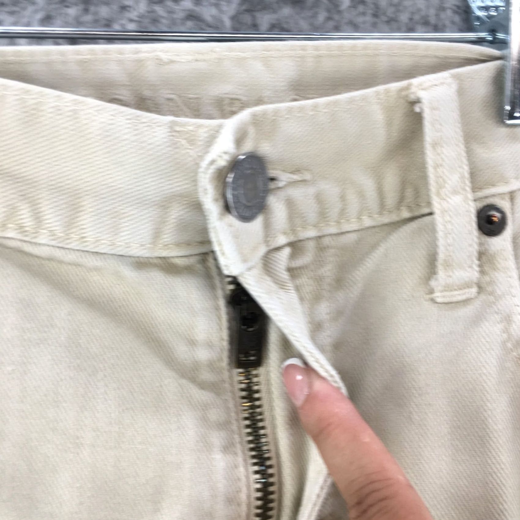 American Eagle Outfitters American Eagle Outfitters Jeans Mens 32/34 Beige Cotton 5 Pockets Straight Leg Regular Rise Medium Size US 32 / EU 48 - 4 Thumbnail