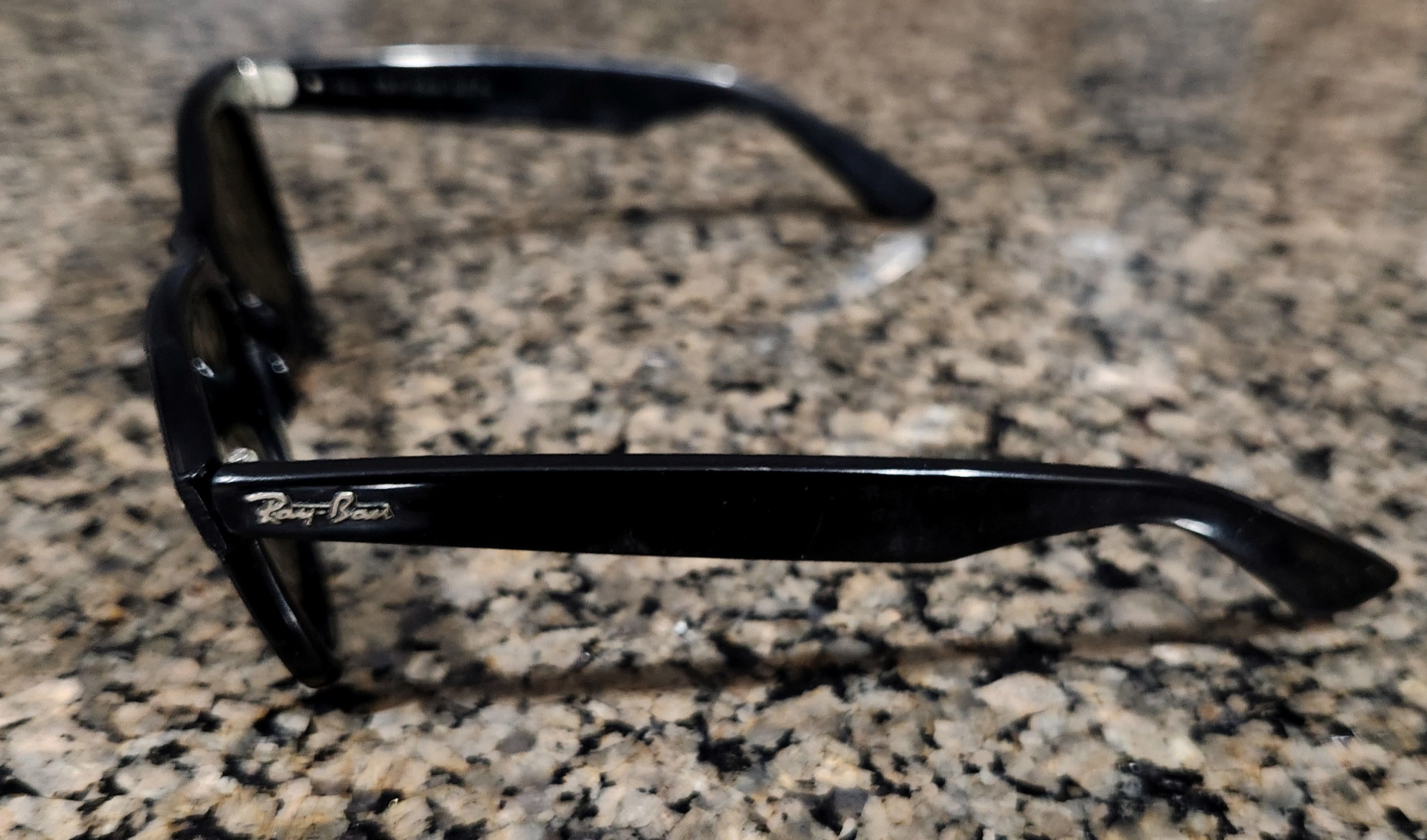 RayBan RAY-BAN L2009 PTAS SHINY BLACK SUNGLASSES WAYFARER USA B&L Size ONE SIZE - 3 Thumbnail
