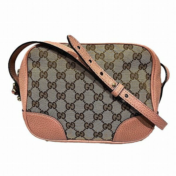 Gucci Gucci GG Canvas Shoulder Bag Canvas Shoulder Bag 449413 in Beige, Women's