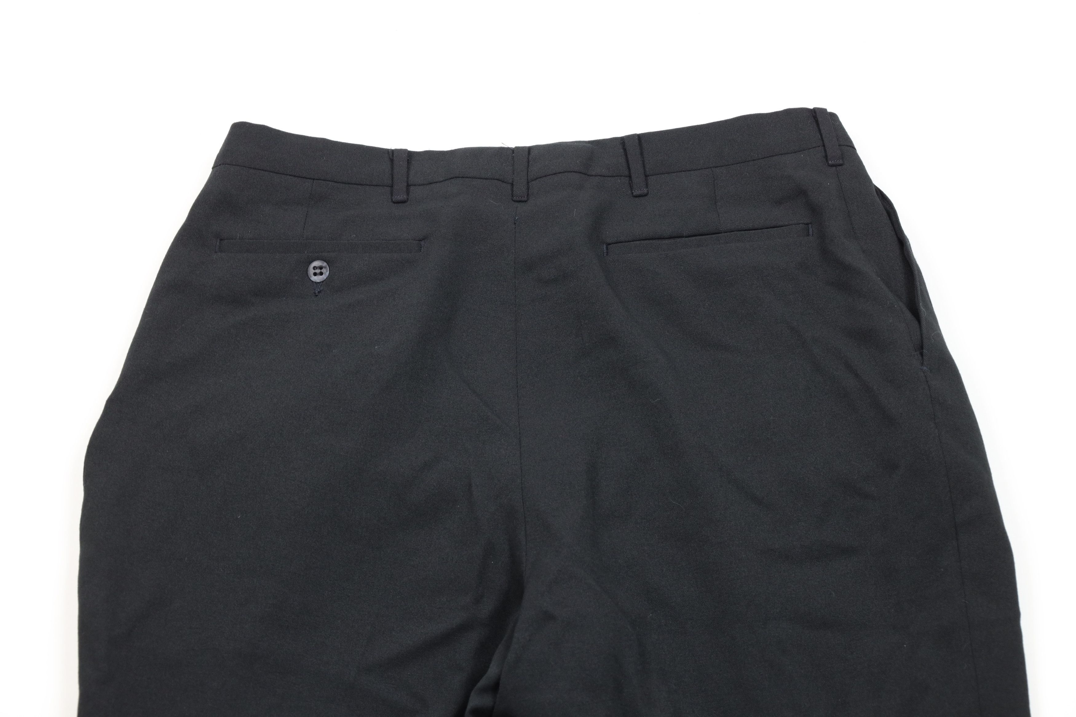 Vintage Vintage 90s Streetwear Wool Blend Wide Leg Chino Pants Black Size US 34 / EU 50 - 9 Thumbnail