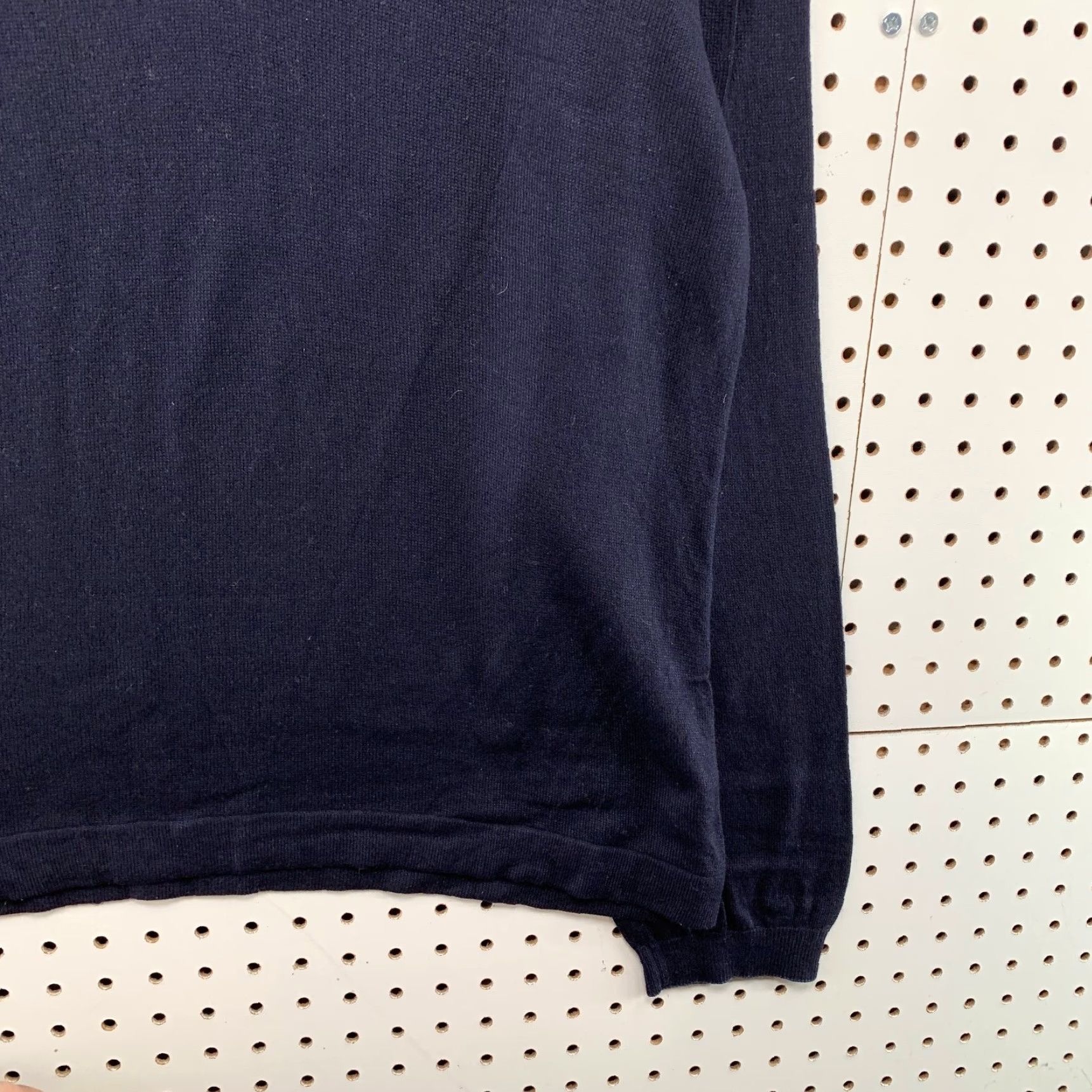 Banana Republic Banana Republic Silk Cashmere Sweater Mens XL Navy Blue 1/4 Zip Work Shirt Knit Mock Neck Long Sleeve Casual Mens Size US XL / EU 56 / 4 - 7 Thumbnail