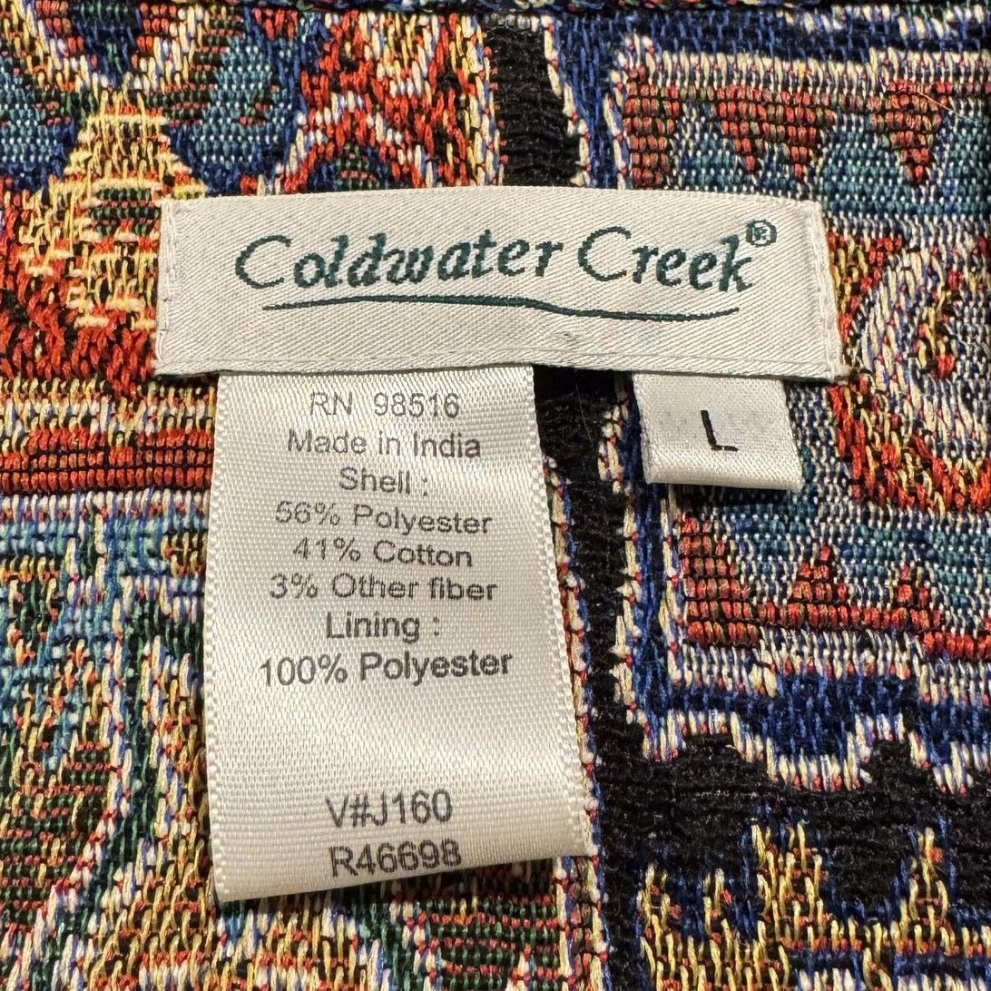 Coldwater Creek Coldwater Creek Tapestry Vest Full Zip L Boho Artsy Folk Size L / US 10 / IT 46 - 4 Thumbnail