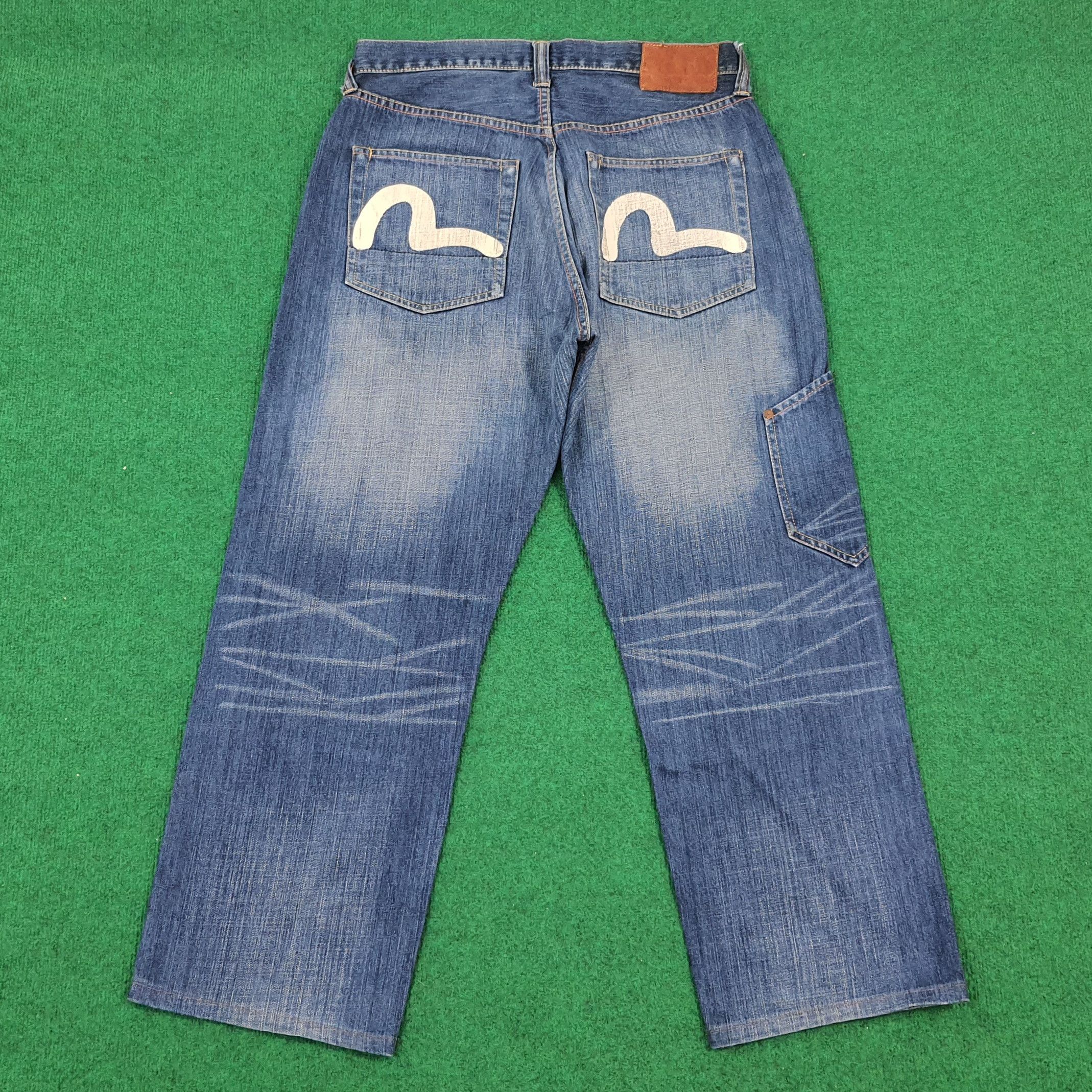 Evisu Vintage Evisu Cargo Style Custom Daicock Japan Brand Jeans Size US 31 - 4 Thumbnail