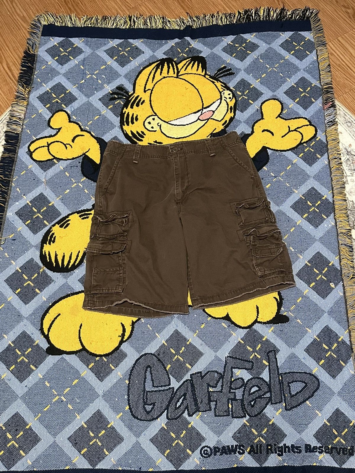 JNCO Vintage Y2K Plugg Cargo Shorts Size US 36 / EU 52 - 1 Thumbnail