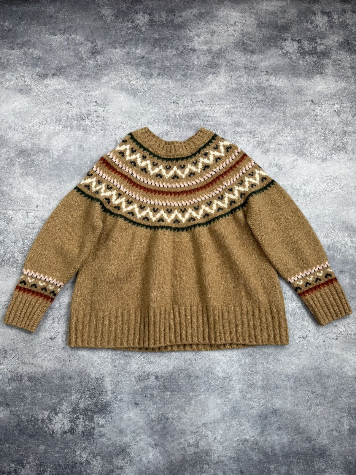 Barbour Barbour Wool Knit Sweater Fair Isle Nordic Women’s Size XL / US 12-14 / IT 48-50 - 2 Thumbnail