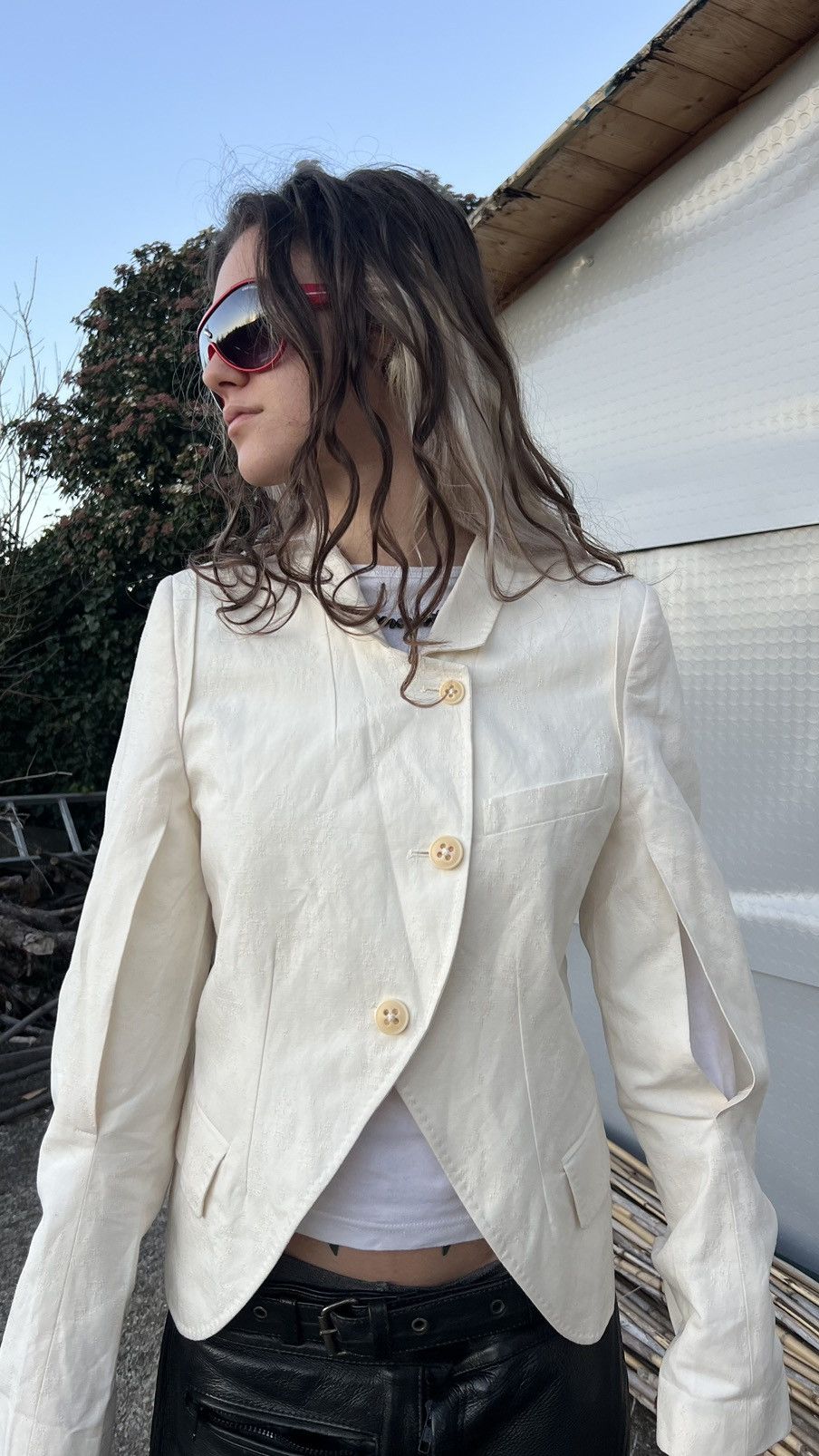 Ann Demeulemeester Ann demeulemeester blazer deconstructed biker jacket Size S / US 4 / IT 40 - 2 Thumbnail