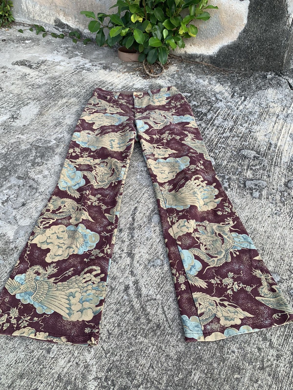 Hysteric Glamour Rare 🔥 Flare Batsu club overprinted/full printed dragon Size 28" / US 6 / IT 42 - 6 Thumbnail