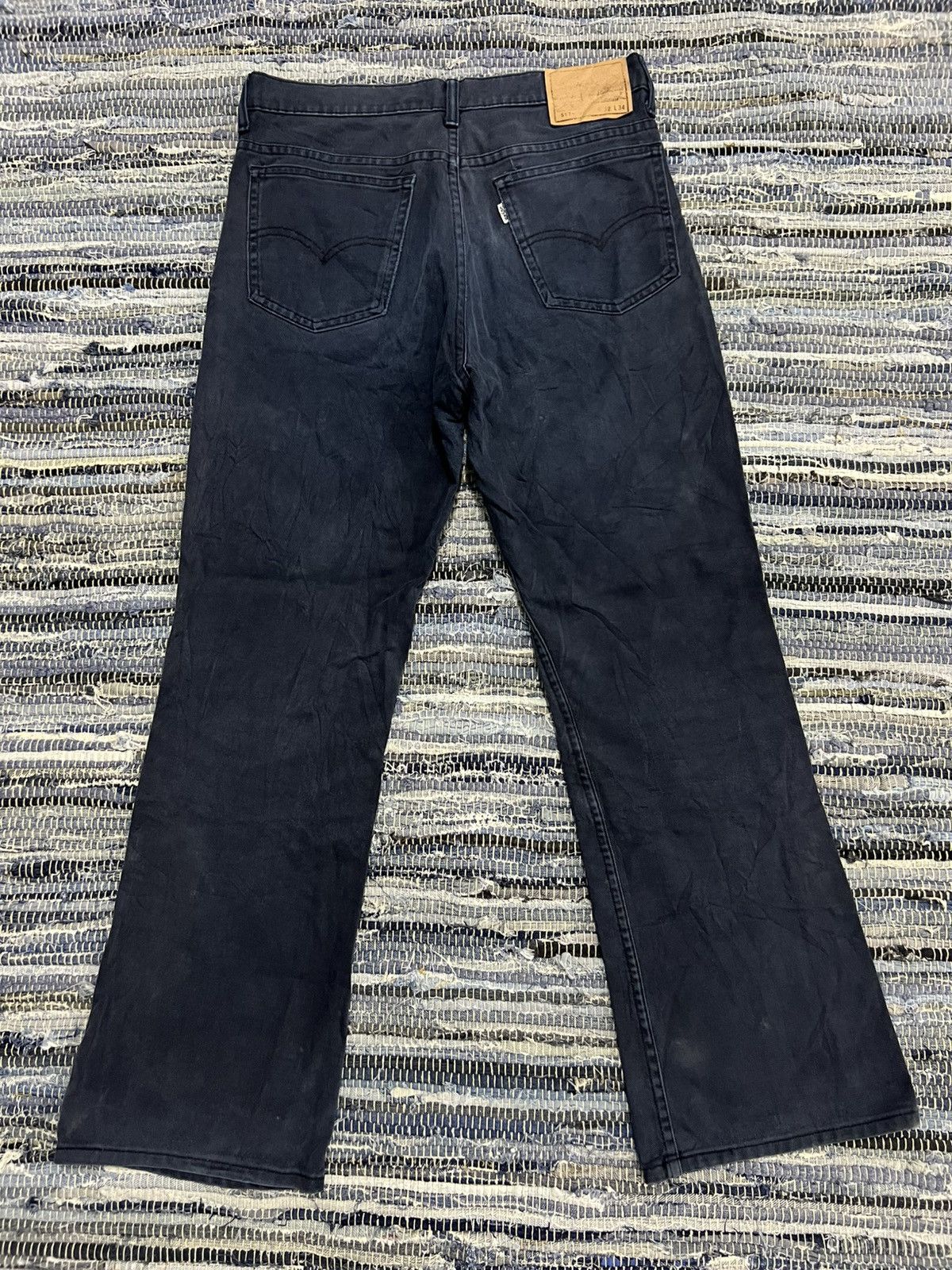 Vintage 1996 Levis 517 White Tab Flare Hem Distressed Jean
