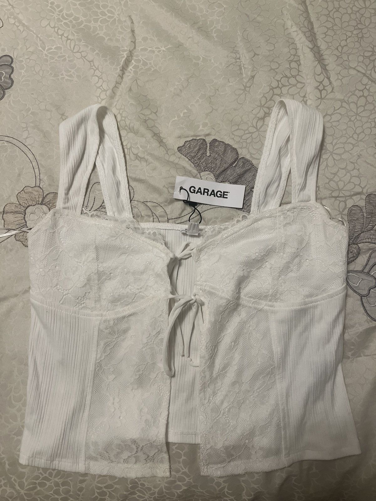 Garage Garage Flyaway lace rib top Size M / US 6-8 / IT 42-44 - 1 Thumbnail