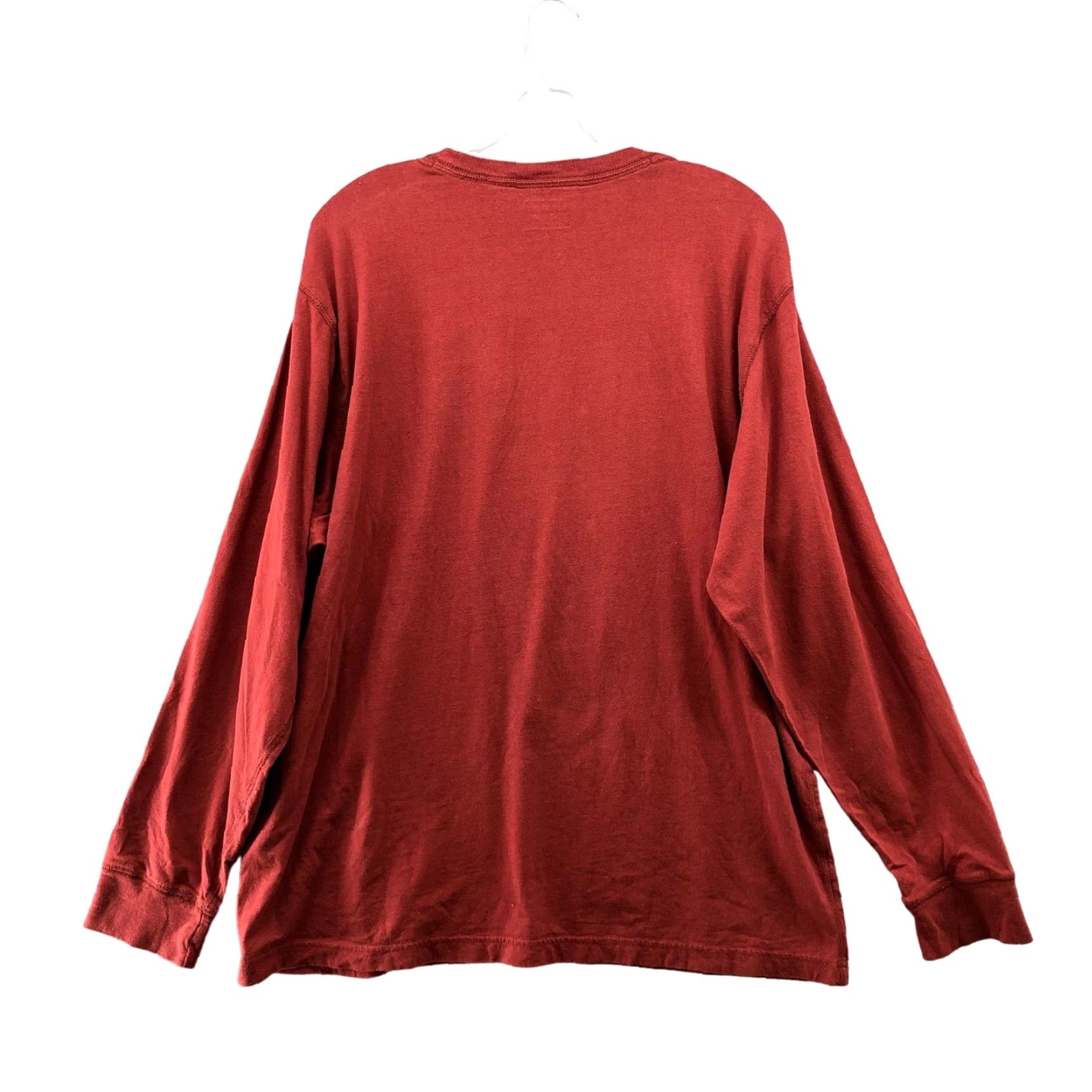 Old Navy Old Navy T-Shirt Mens XXL Crew Neck Long Sleeve Cotton Red Classi c Knit 2XL Casual Shirt Size US XXL / EU 58 / 5 - 2 Thumbnail