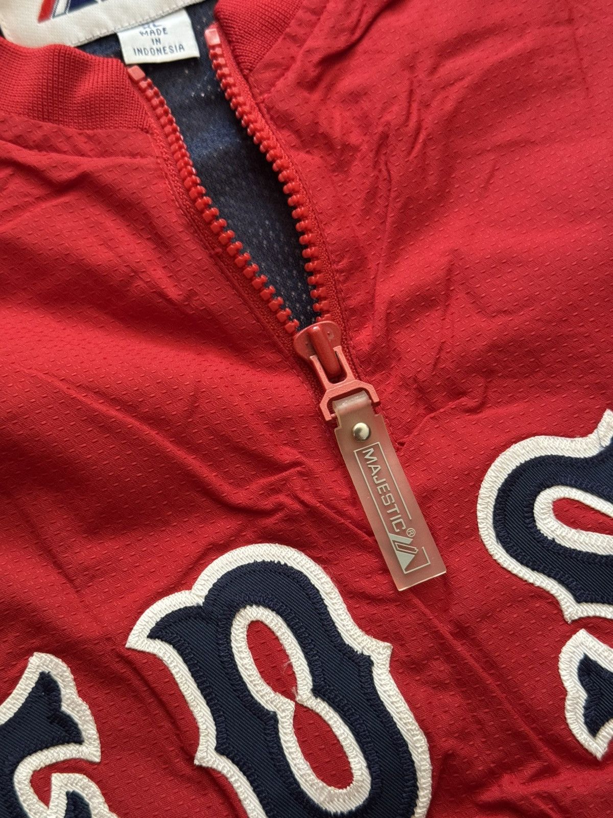 Majestic Vintage Majestic MLB Red Sox Baseball Nylon Jacket Size US XL / EU 56 / 4 - 3 Thumbnail