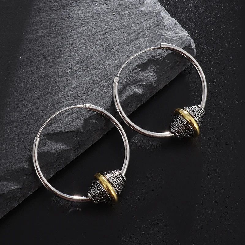 Jewelry × Vintage Retro Runner Circle Totem Earrings Size ONE SIZE - 2 Thumbnail
