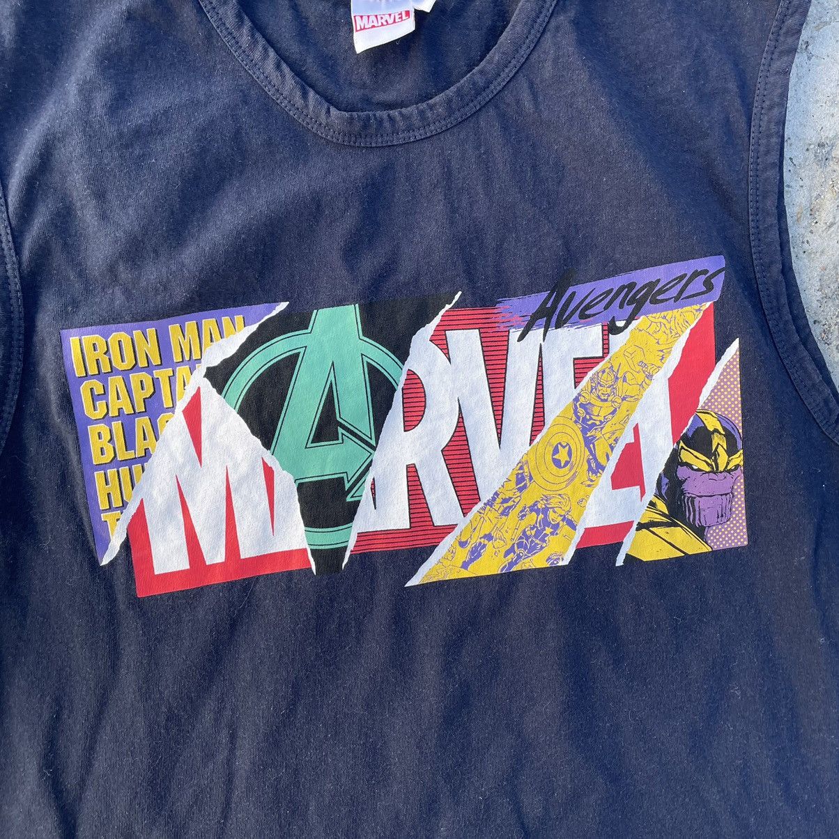 Marvel Comics × Vintage Vintage Tank Top Marvel Comics Big Logo Y2K 90s USA Size US L / EU 52-54 / 3 - 5 Thumbnail