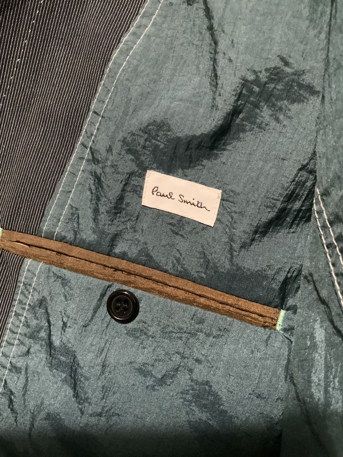 Paul Smith $795 Paul Smith Nylon Lined Stripe Sportscoat Blazer Jacket Size US S / EU 44-46 / 1 - 5 Thumbnail