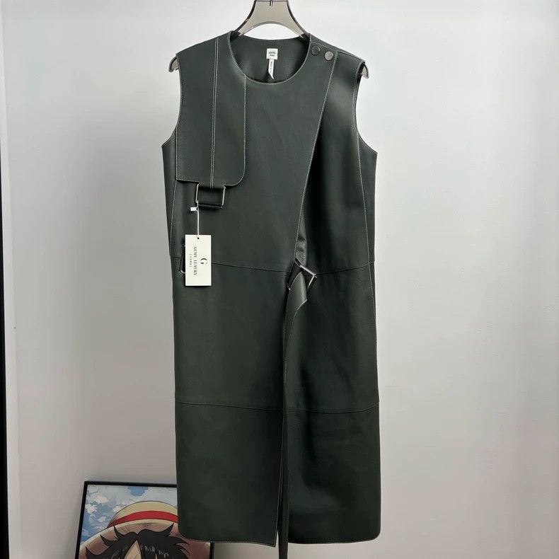 Hermes Hermes Grayish Green Leather Vest Size 36 - dmc Size US XXS / EU 40 - 1 Thumbnail
