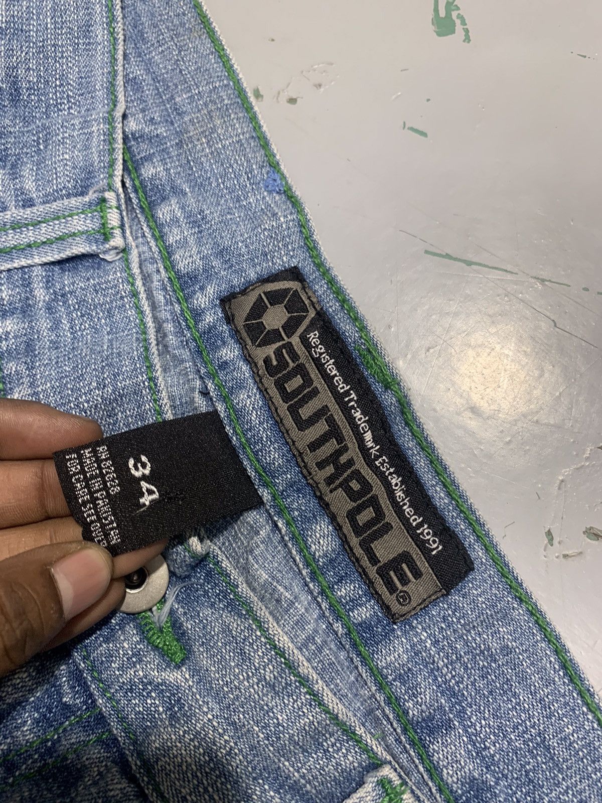Southpole Vintage Southpole yellow tab denim jort Size US 34 / EU 50 - 5 Thumbnail