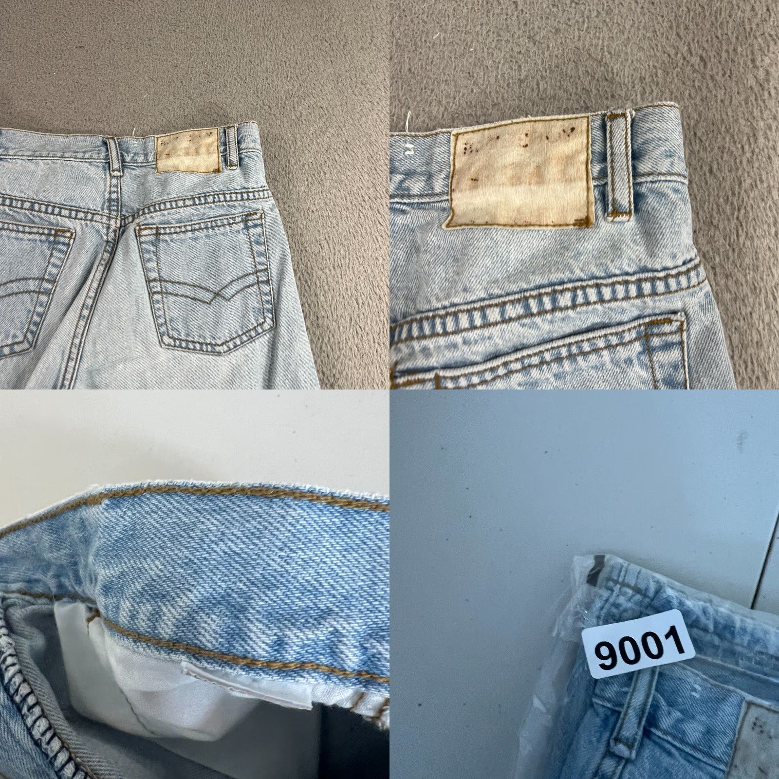 Bugle Boy VINTAGE Bugle Boy Jeans Shorts 26" Light Wash Denim Casual Bermuda Mens 90s Vintage Fashion Pockets Size US 26 / EU 42 - 9 Thumbnail