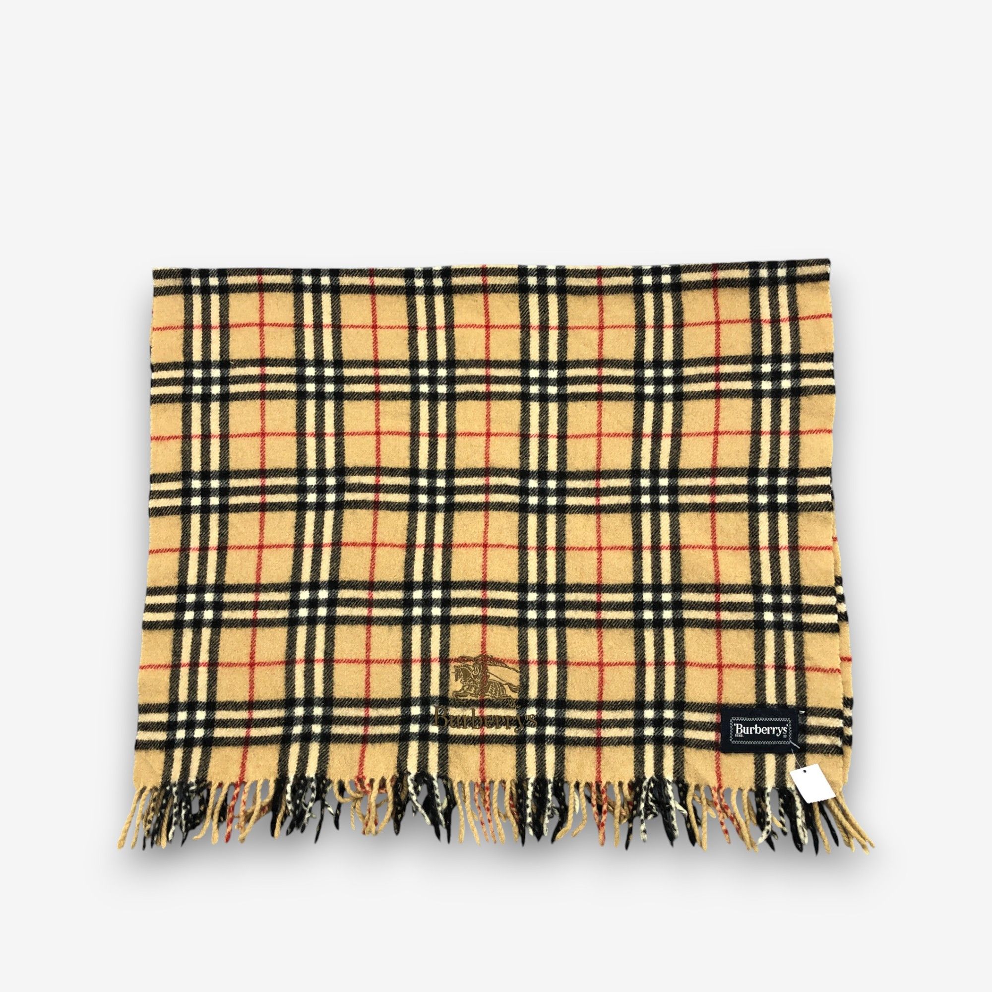 Burberry Vintage Burberry Scarf Muffler Wool Shawls Babushka Scarves Size ONE SIZE - 3 Thumbnail