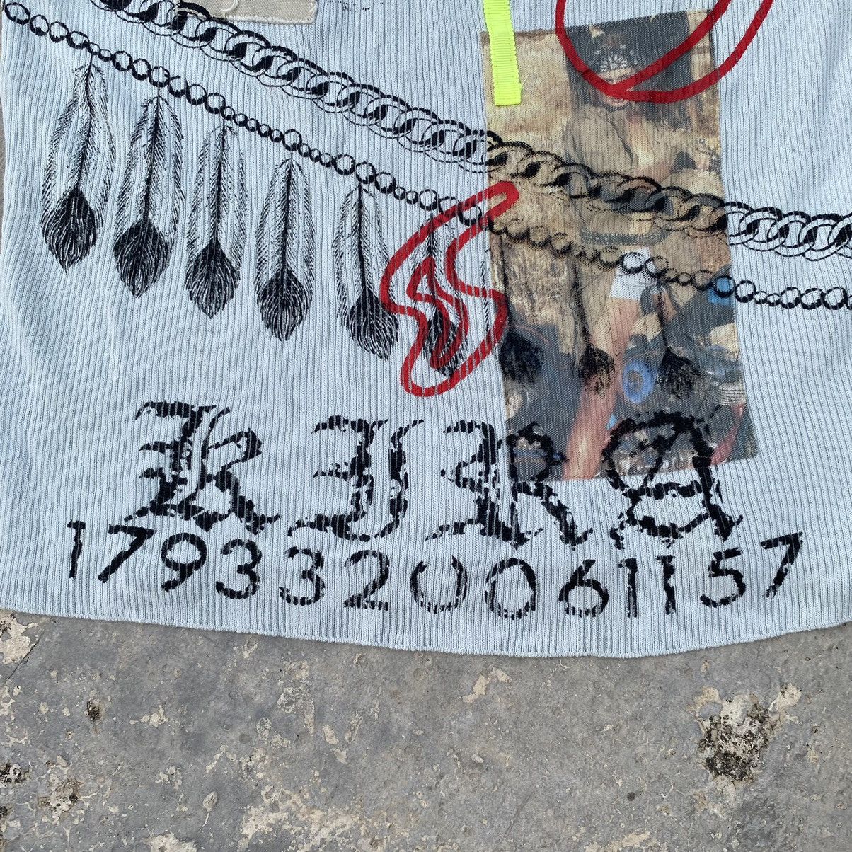 Japanese Brand Y2K kira milano design crop singlet tee Size US XS / EU 42 / 0 - 2 Thumbnail