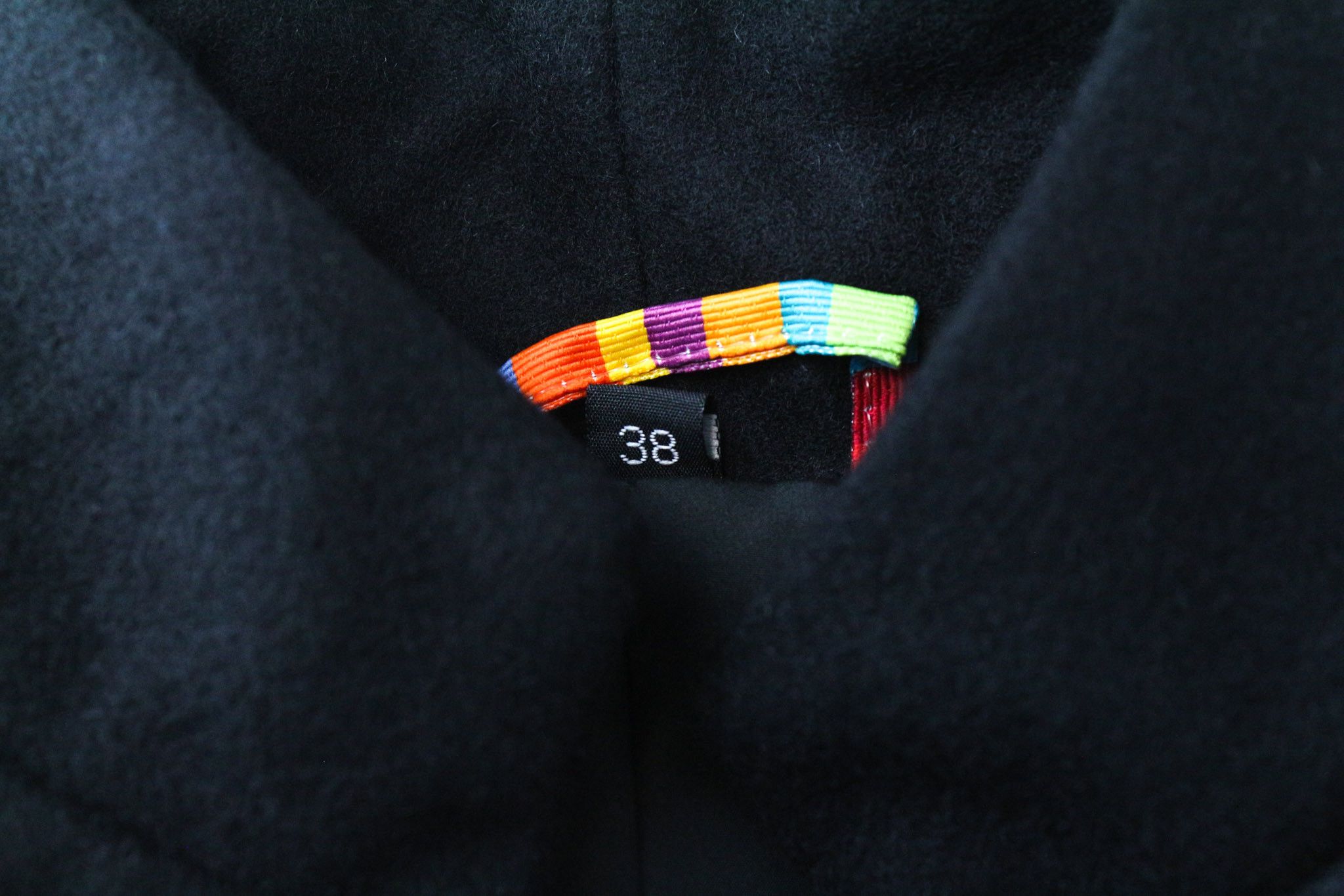 Other NEW CARMEN IT38 Black Wool Moto Coat 75202 Size M / US 6-8 / IT 42-44 - 5 Thumbnail