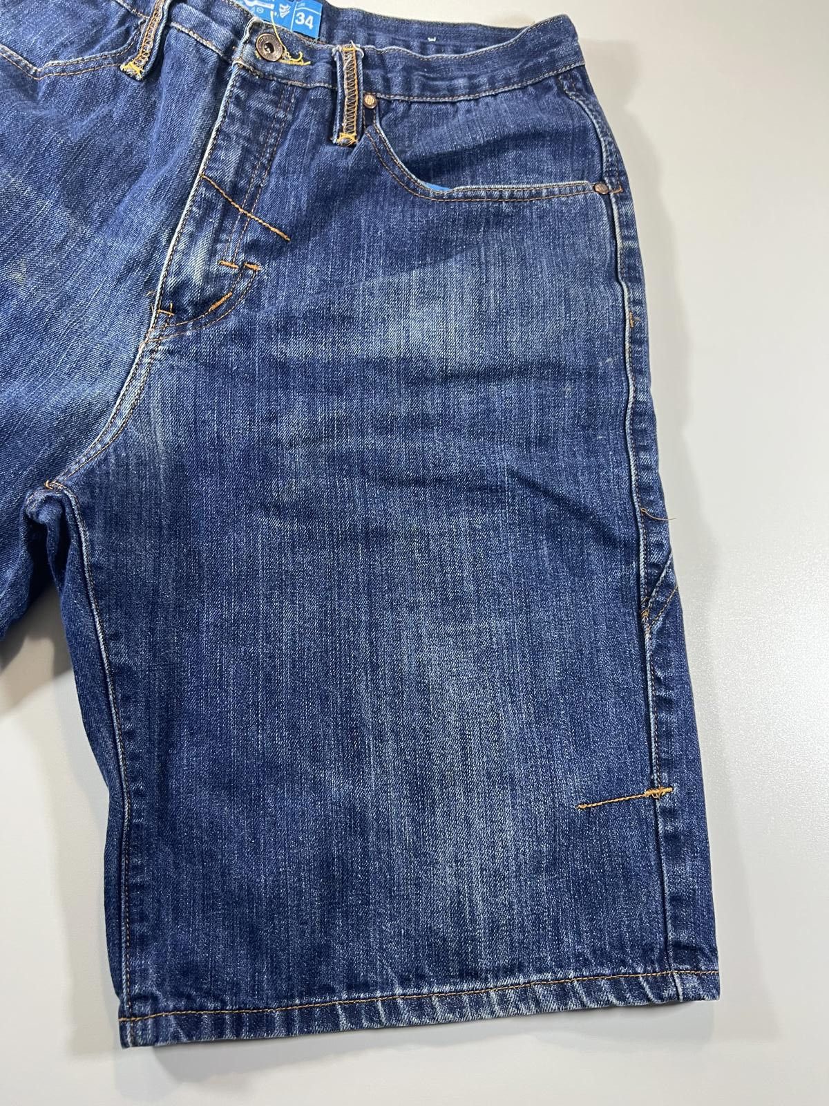 Unknown London Vintage Men's Rocawear Blue Denim Shorts Size 34 Size US 34 / EU 50 - 2 Thumbnail