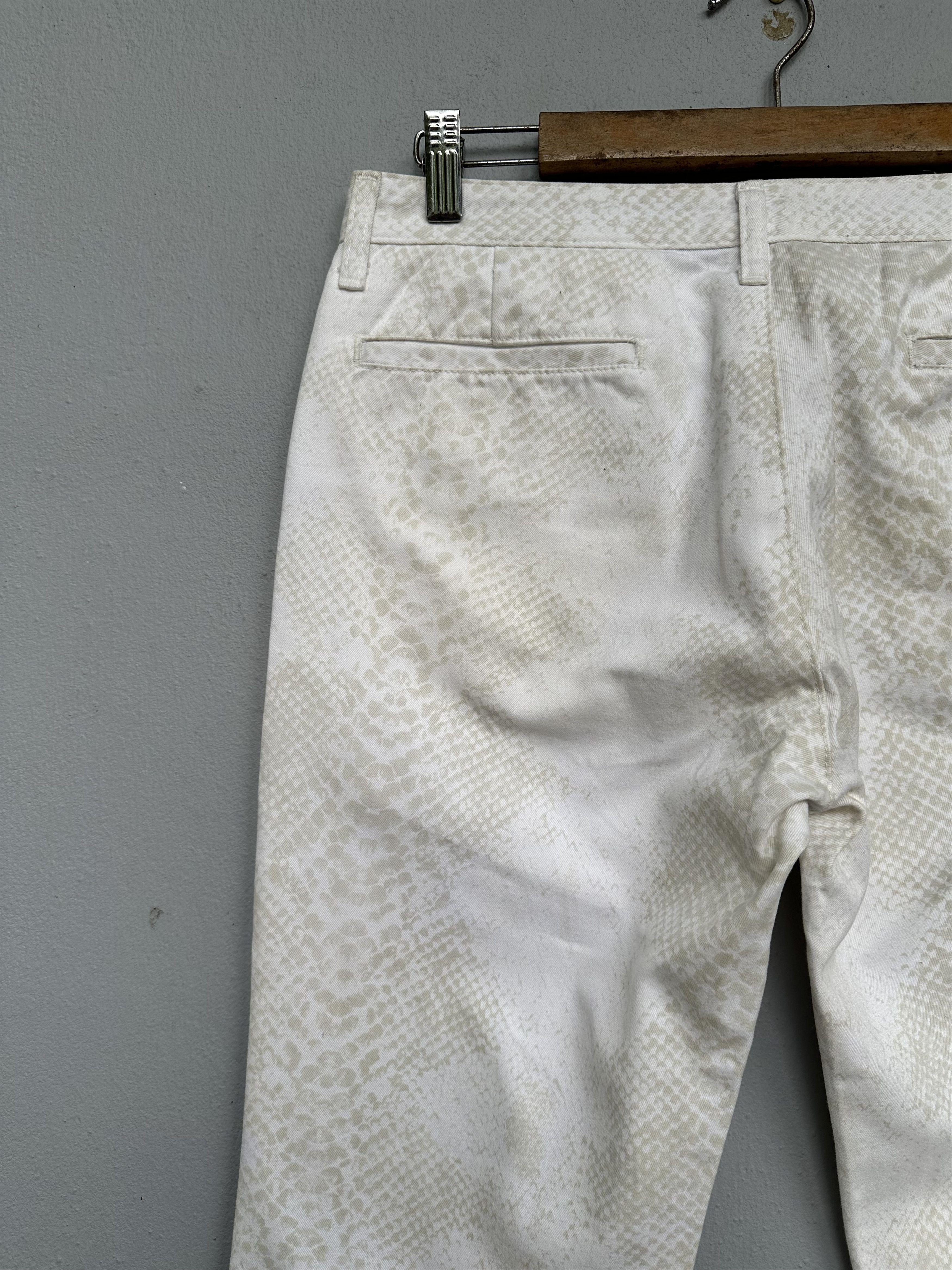 Hysteric Glamour Japanese Brand Schlussel White Scale Flare Denim Pant Size US 32 / EU 48 - 14 Thumbnail
