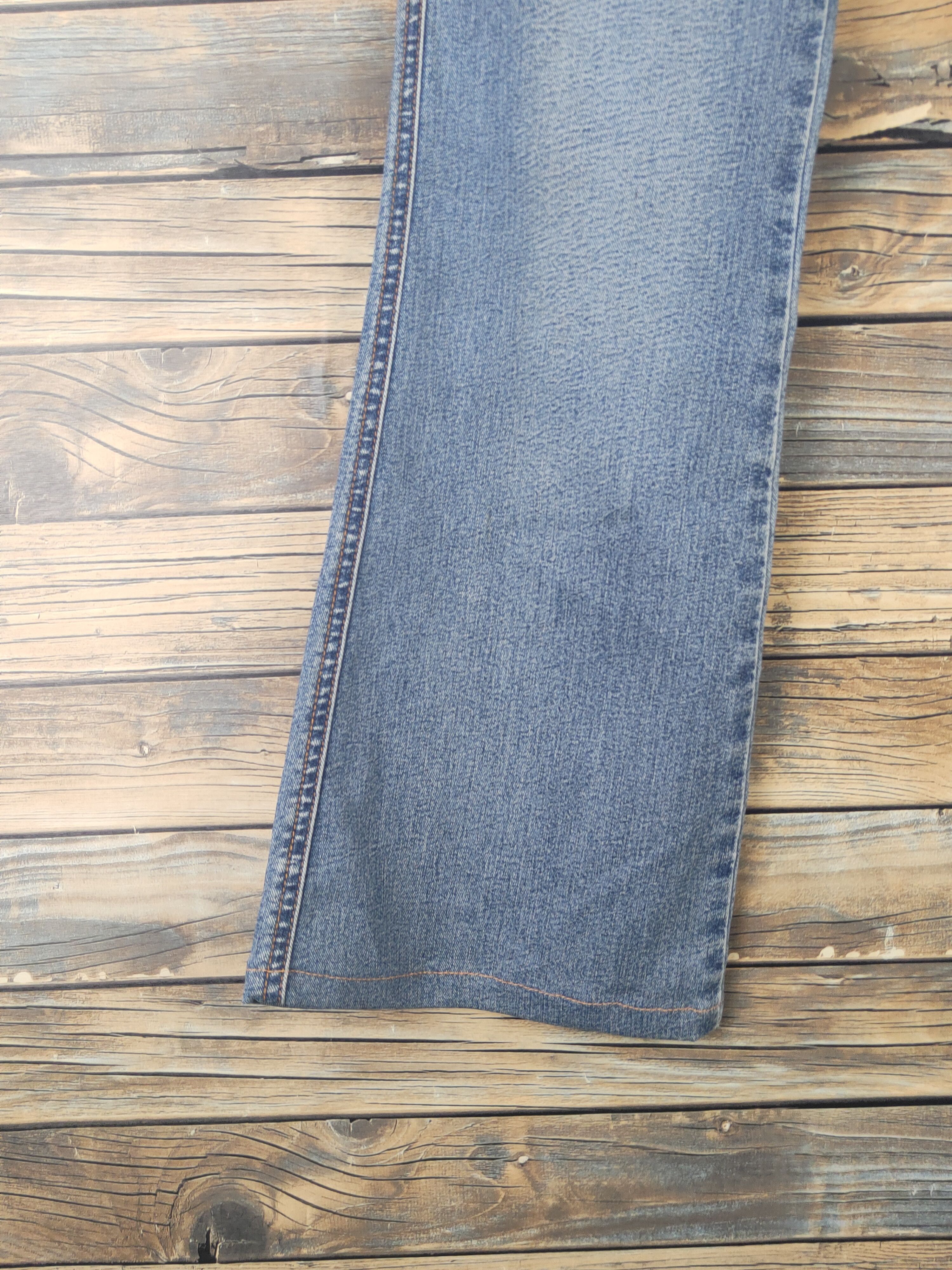 Japanese Brand DL Wave List Blue Distressed Ripped Jeans #1509 Size 26" / US 2 / IT 38 - 4 Thumbnail