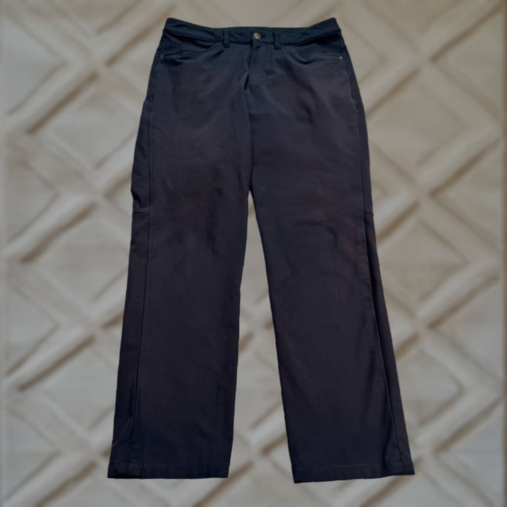 Lululemon Lululemon ABC Commission 5-Pocket Trouser Pants Mens 31 Black Straight Leg Golf Khakis Pants Size US 31 - 1 Thumbnail