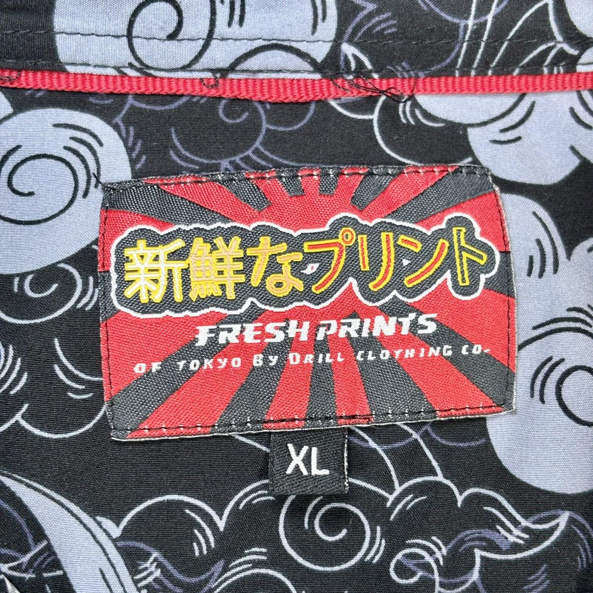 Other Fresh Prints of Tokyo Drill Mens XL Button Up Dragon Shirt Size US XL / EU 56 / 4 - 2 Thumbnail