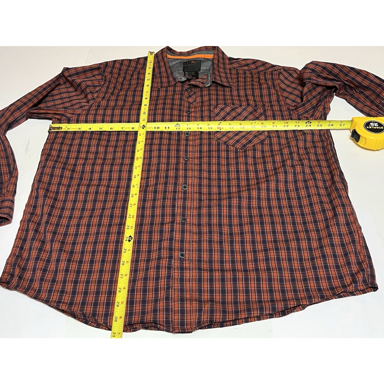 Vintage 511 Tactical Plaid Shirt Covert Flex Long Sleeve Snap Mens XL Red Size US XL / EU 56 / 4 - 4 Thumbnail