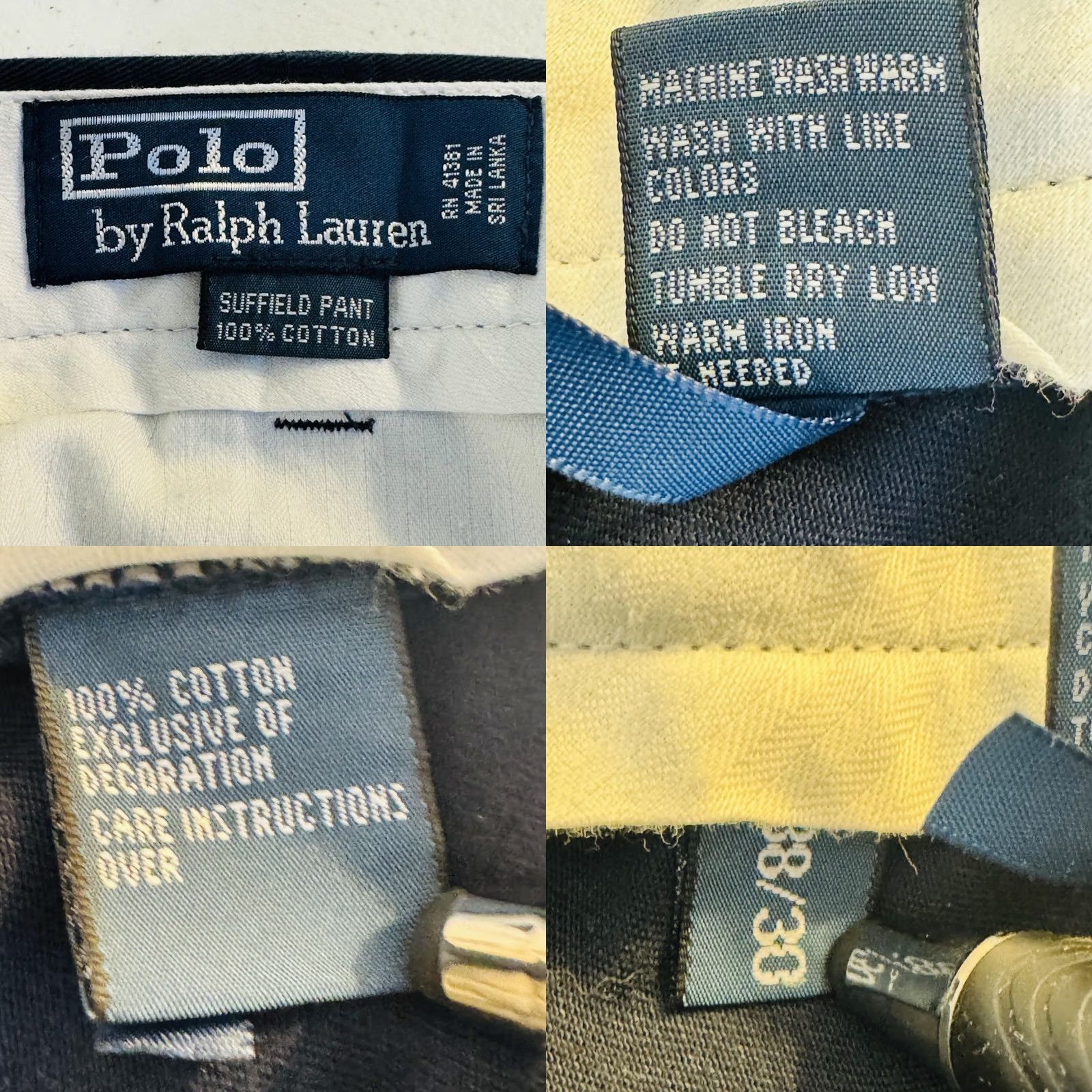 Polo Ralph Lauren Polo by Ralph Lauren Pants Boys S 30x30 Blue Chino Classic Twill 100% Cotton Size US S / EU 44-46 / 1 - 8 Thumbnail