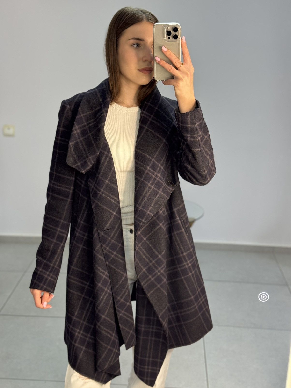 Allsaints Allsaints Spitalfields Asymmetric Wool Coat Jacket Size M / US 6-8 / IT 42-44 - 5 Thumbnail