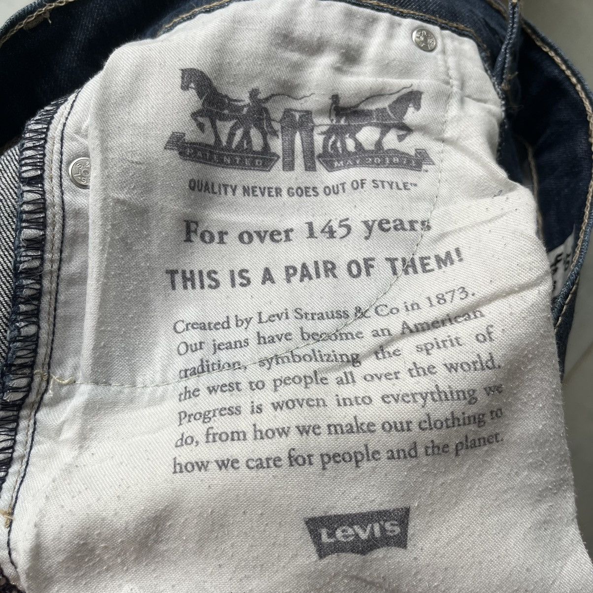 Levi's Levis 511 Distressed Slim Fit Jeans Size US 30 / EU 46 - 14 Thumbnail